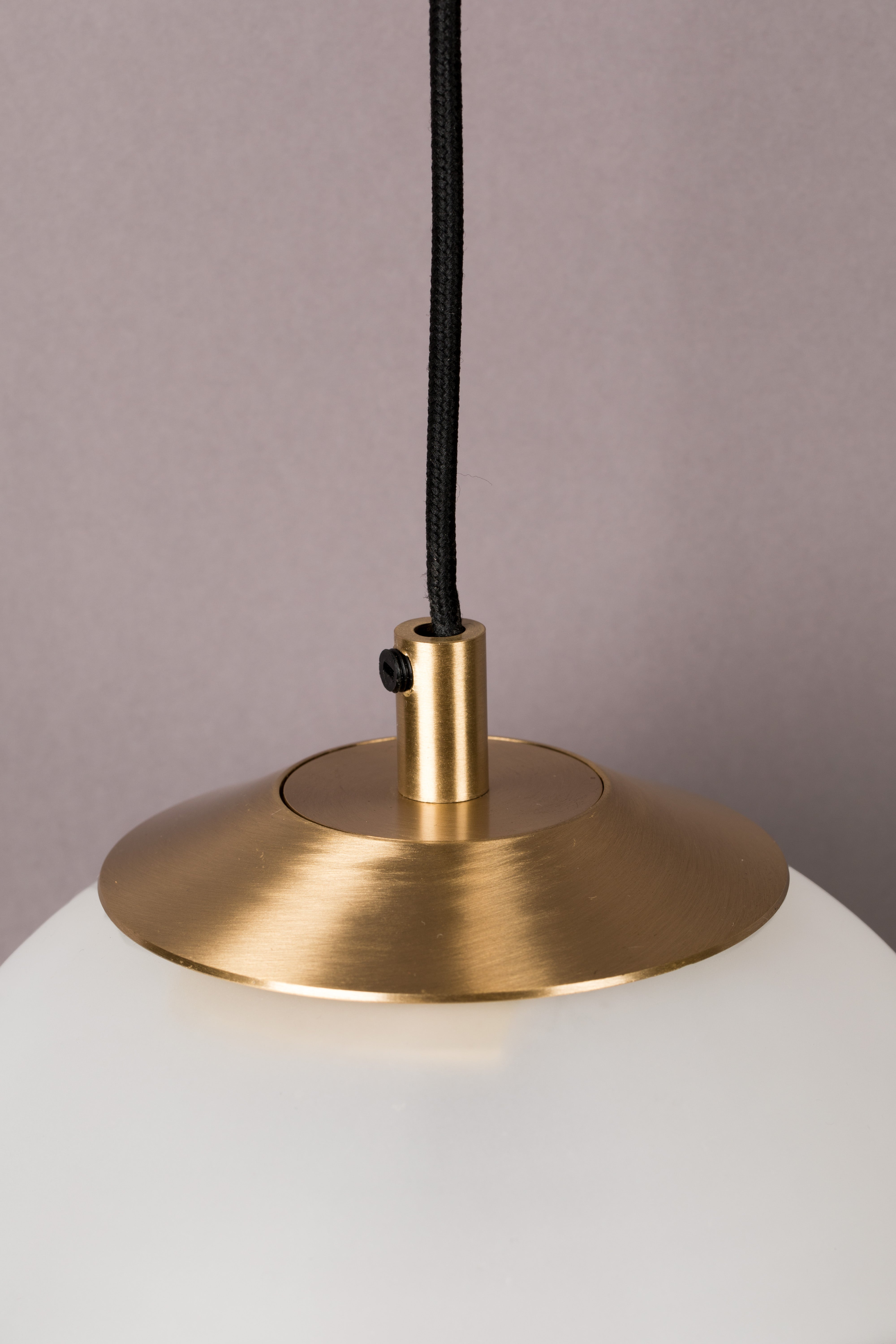 Dutchbone Bulan Gold Orb Wired Hanging Wall Light