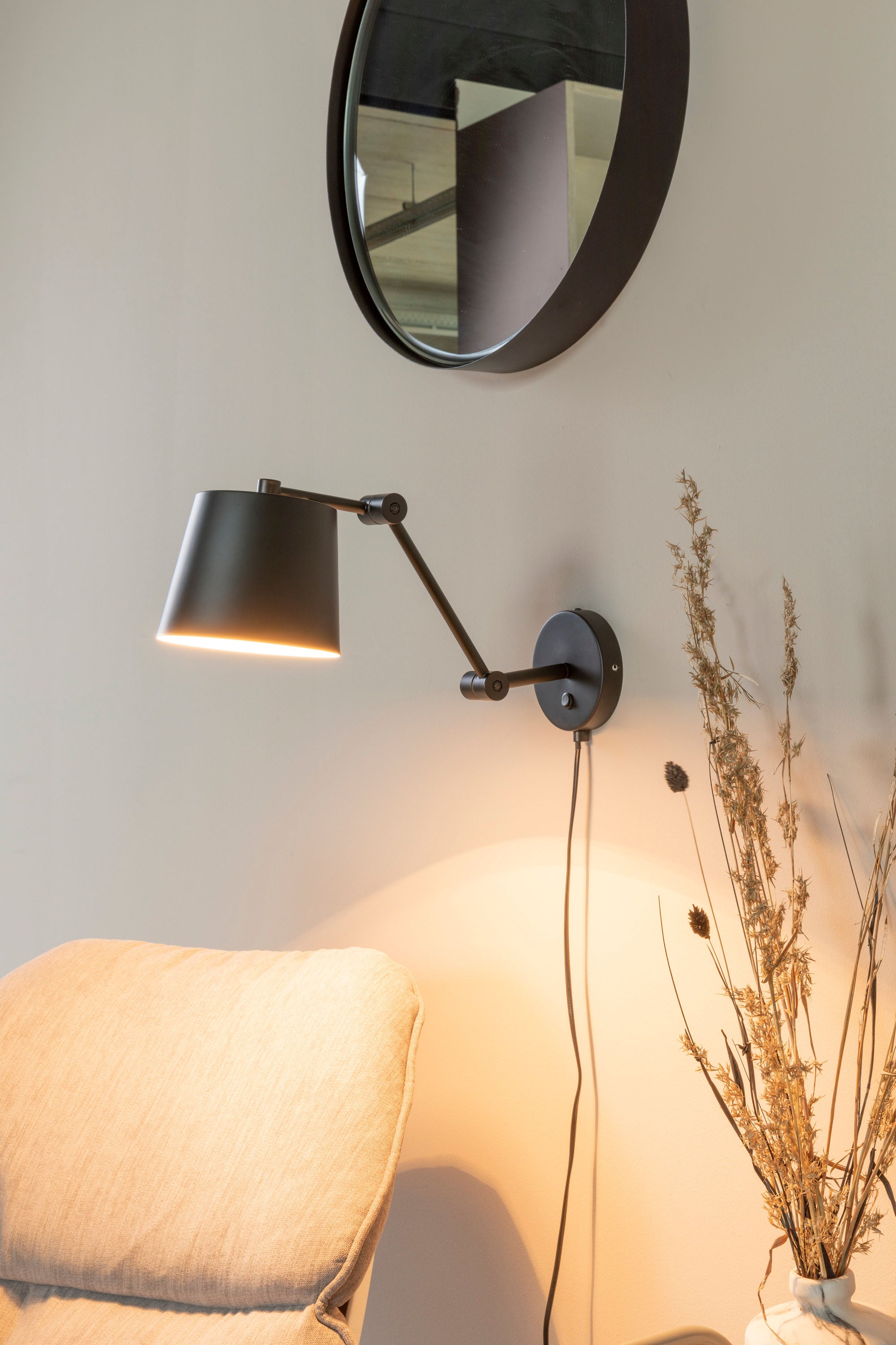 Hajo Black Iron Wall Light