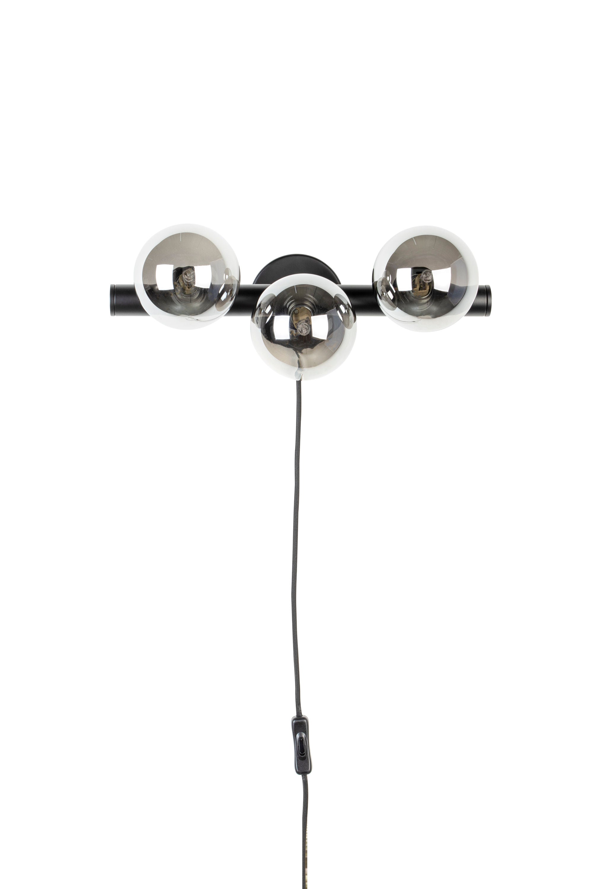 Monica Smoked Glass Orb Wall Light