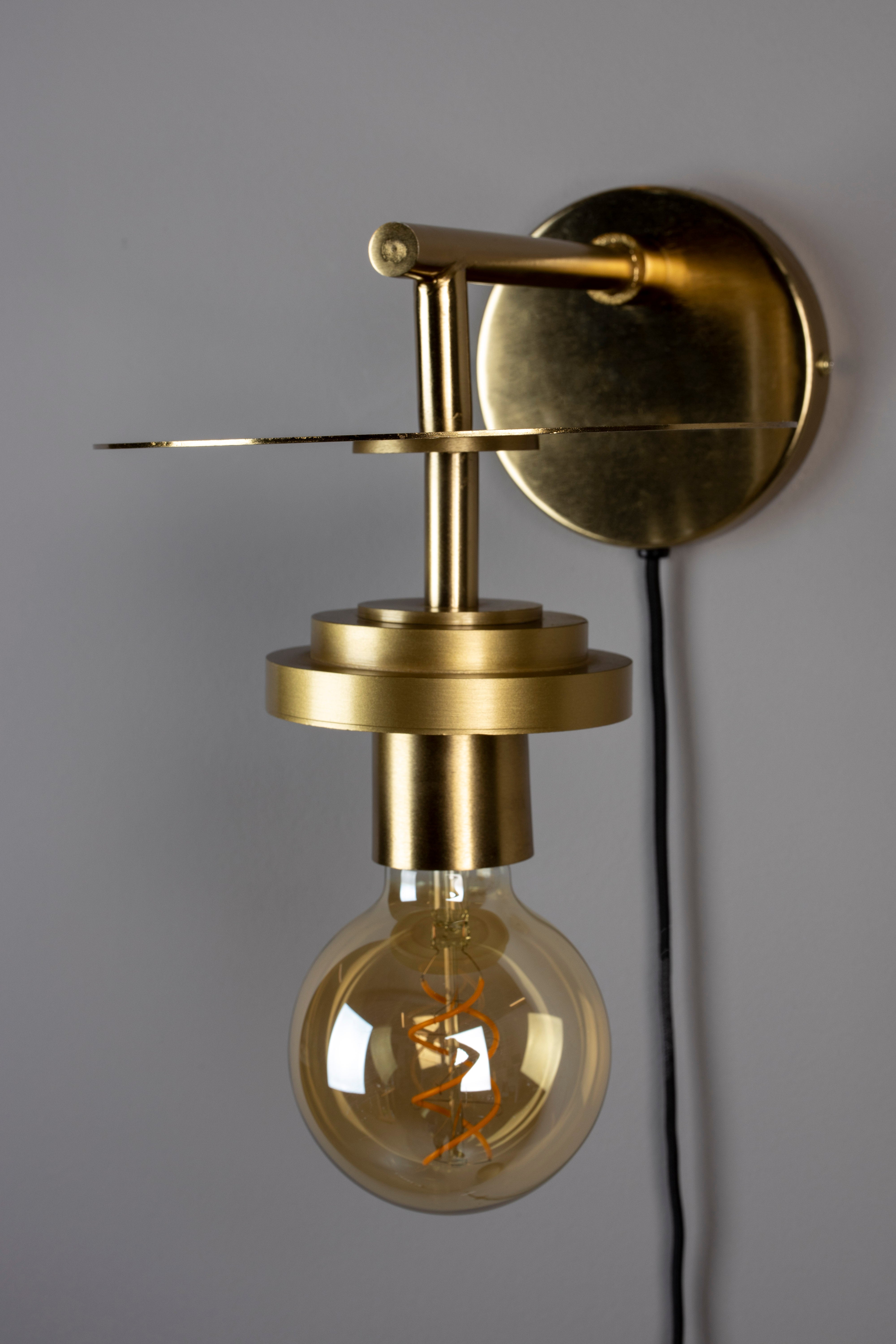 Dutchbone Aden Brass Wired Wall Light