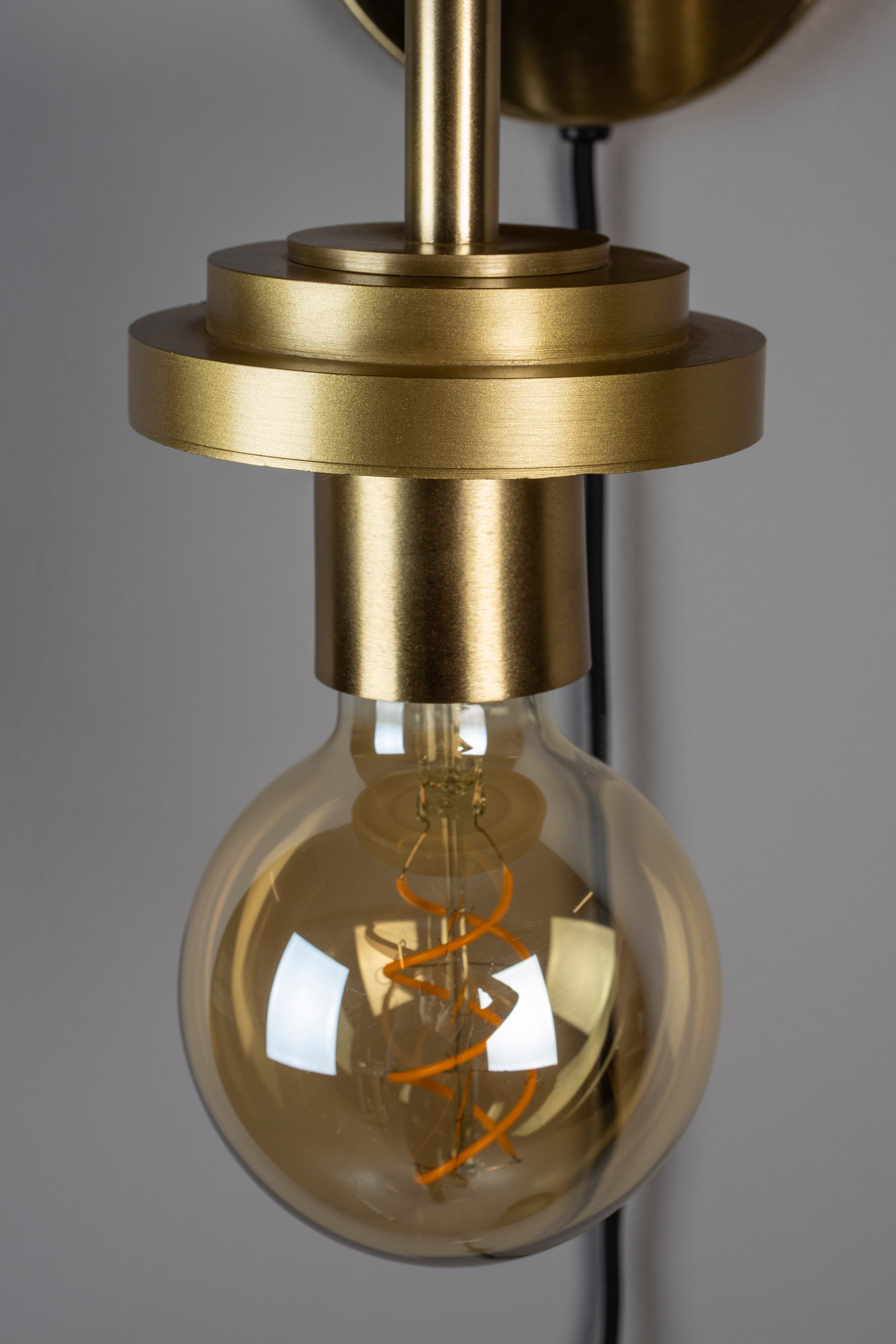 Dutchbone Aden Brass Wired Wall Light