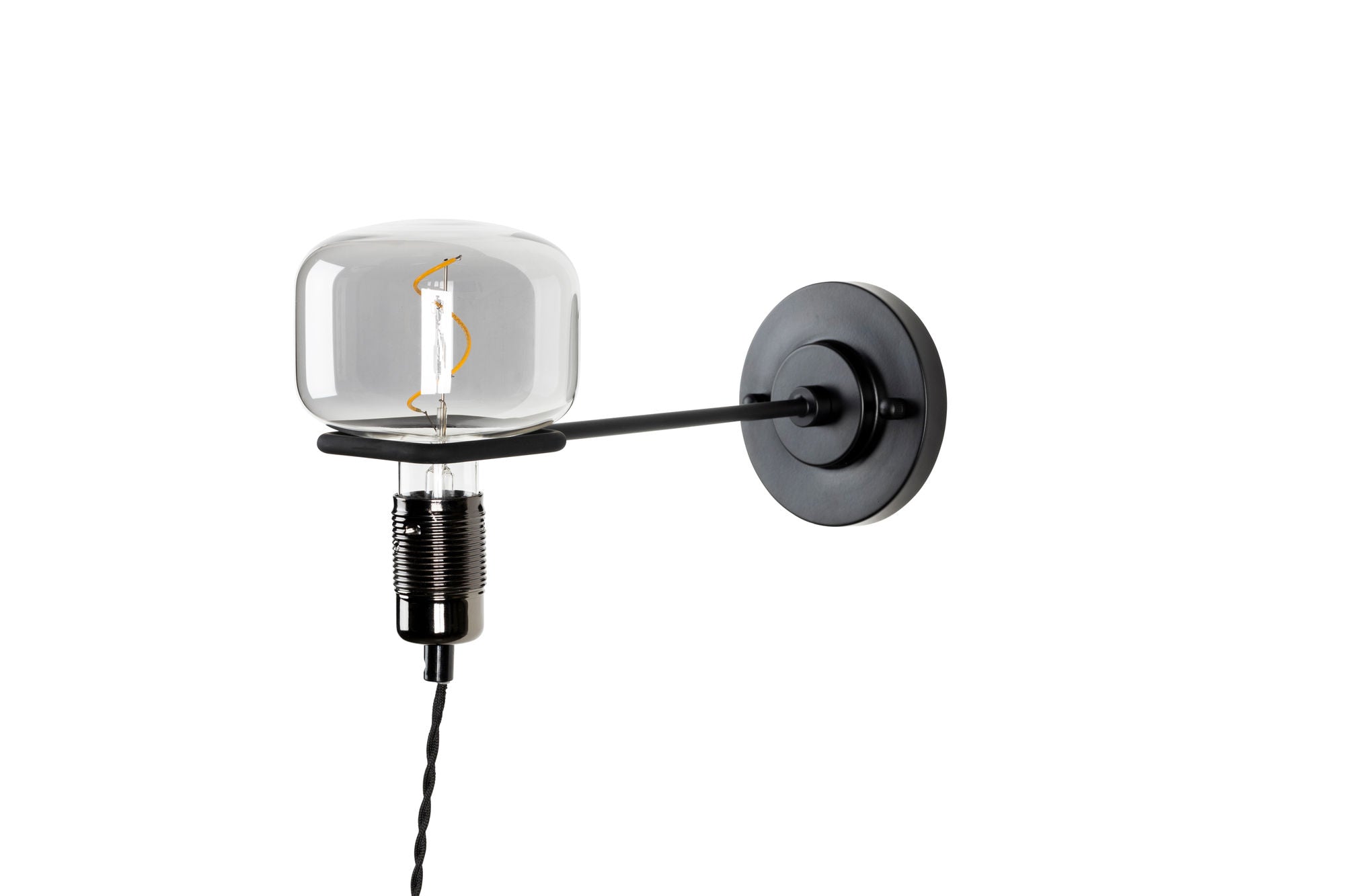 Zuiver Hazy Black Wired Wall Light