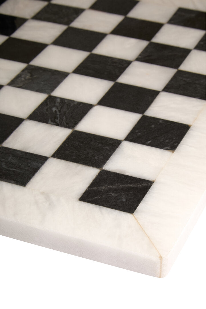 Eleri White & Black Small Marble Chess Set