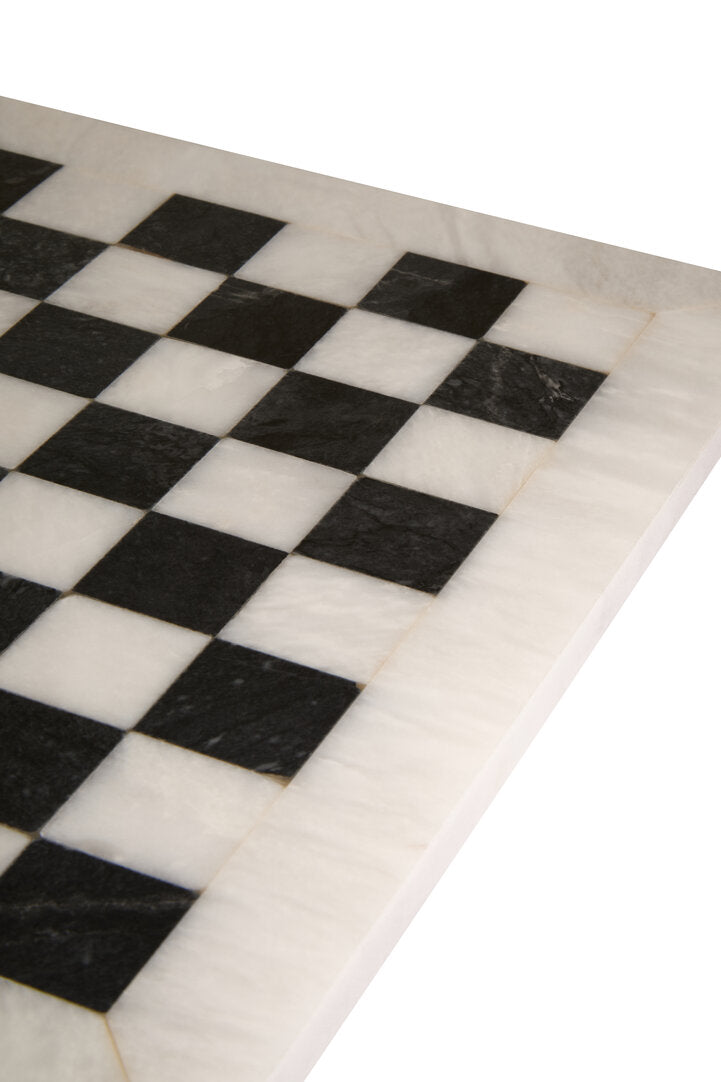 Eleri White & Black Small Marble Chess Set