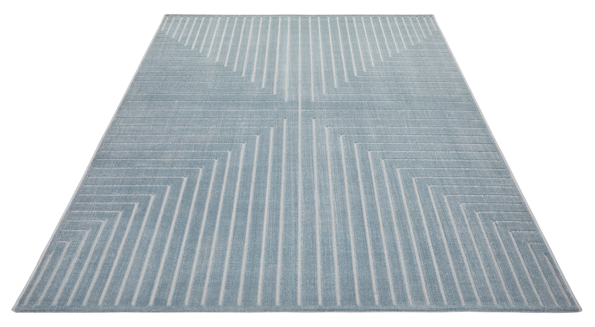 Concept Looms Maze MAZ104 Blue Large Rectangle Rug