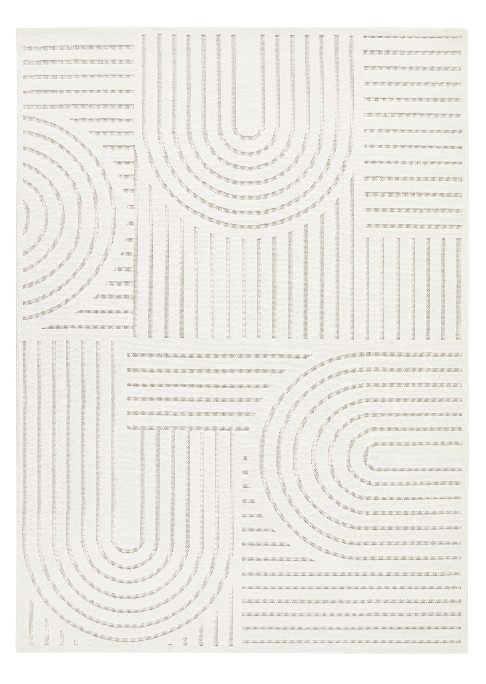 Concept Looms Maze MAZ106 Ivory Large Rectangle Rug
