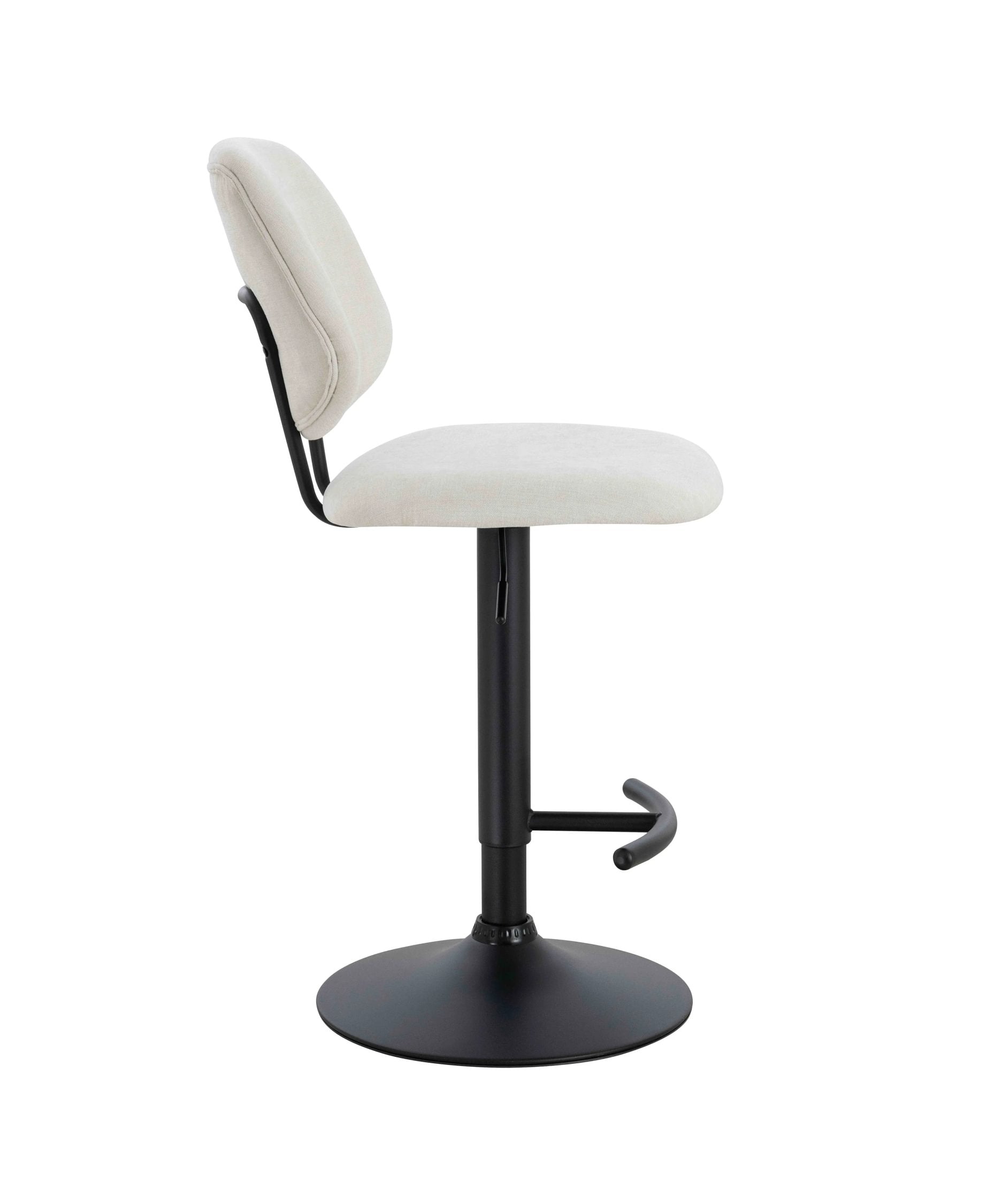 Set of 2 Henley Beige Chenille Bar Stools