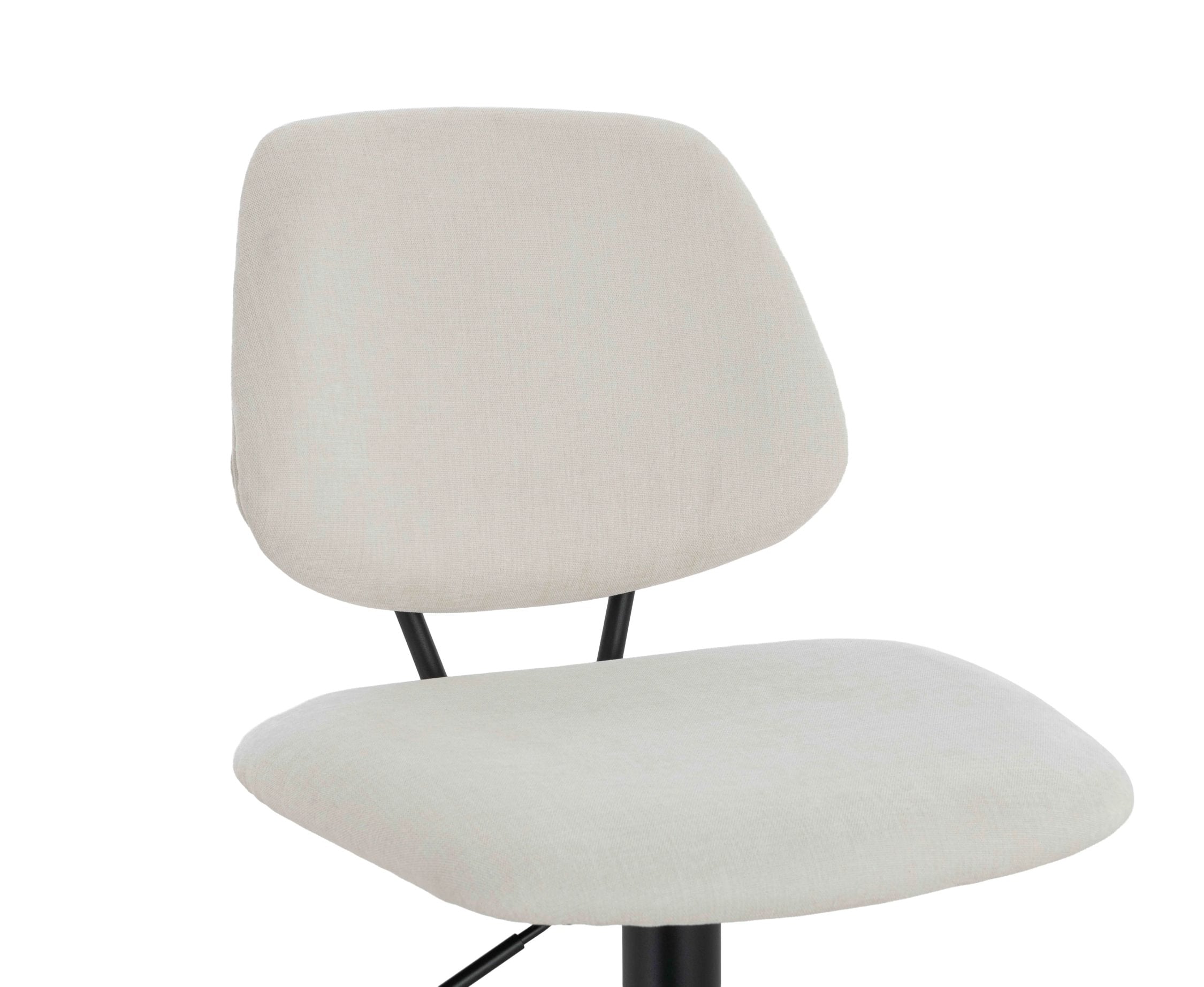 Set of 2 Henley Beige Chenille Bar Stools