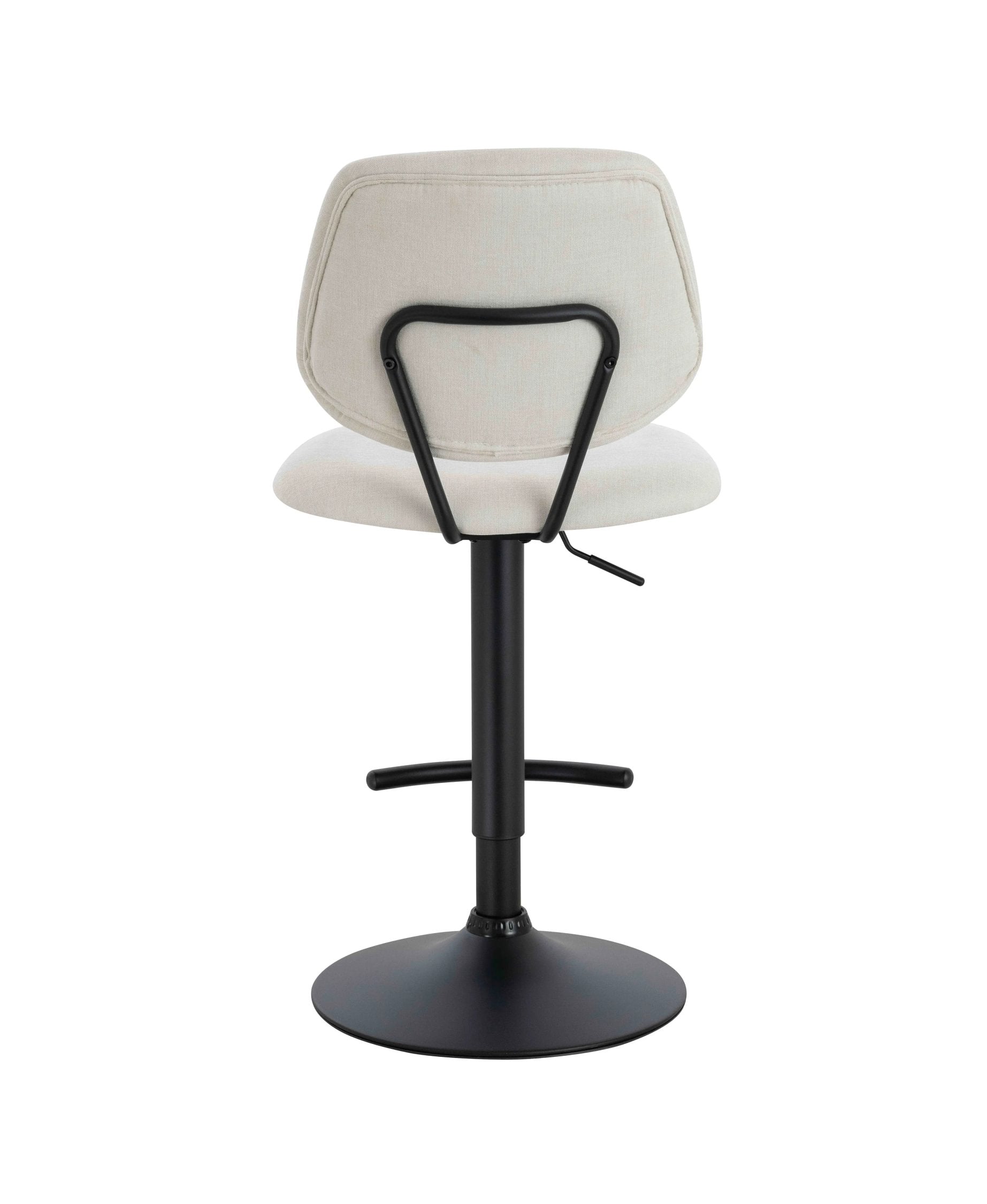 Set of 2 Henley Beige Chenille Bar Stools