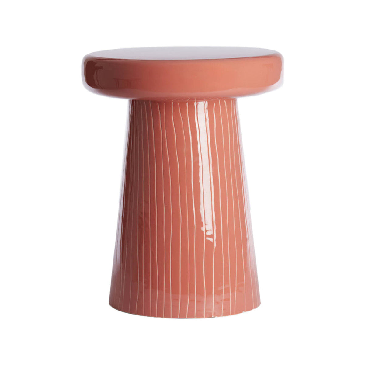 Nunoa Coral Metal Round Side Table 51cm