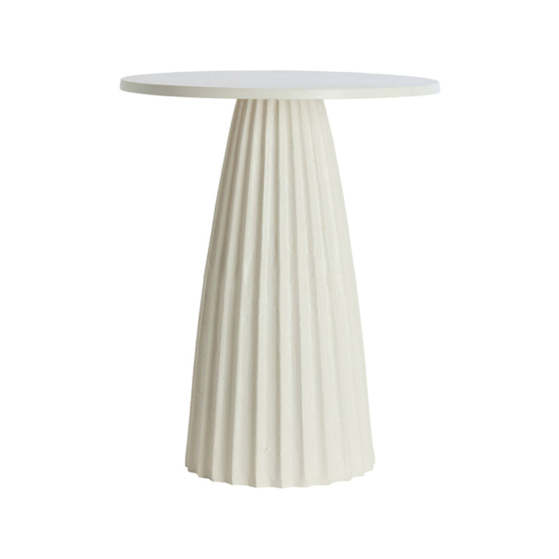 Veglia Cream Metal Round Side Table 56cm