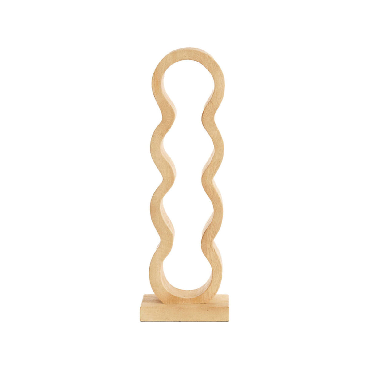 Edolo Matt Natural Wood 4 Bottle Wine Rack