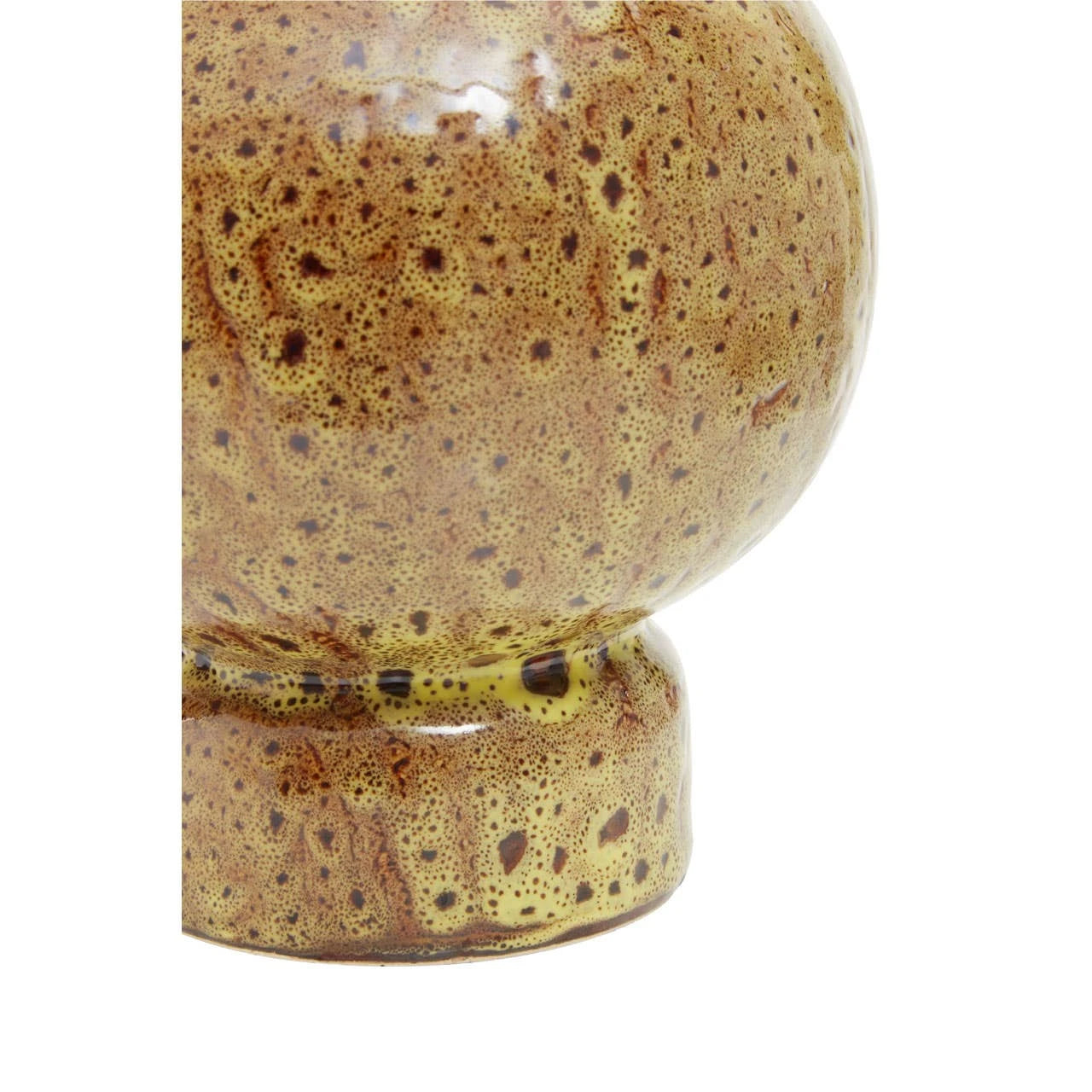 Contour Small Brown Stoneware Vase