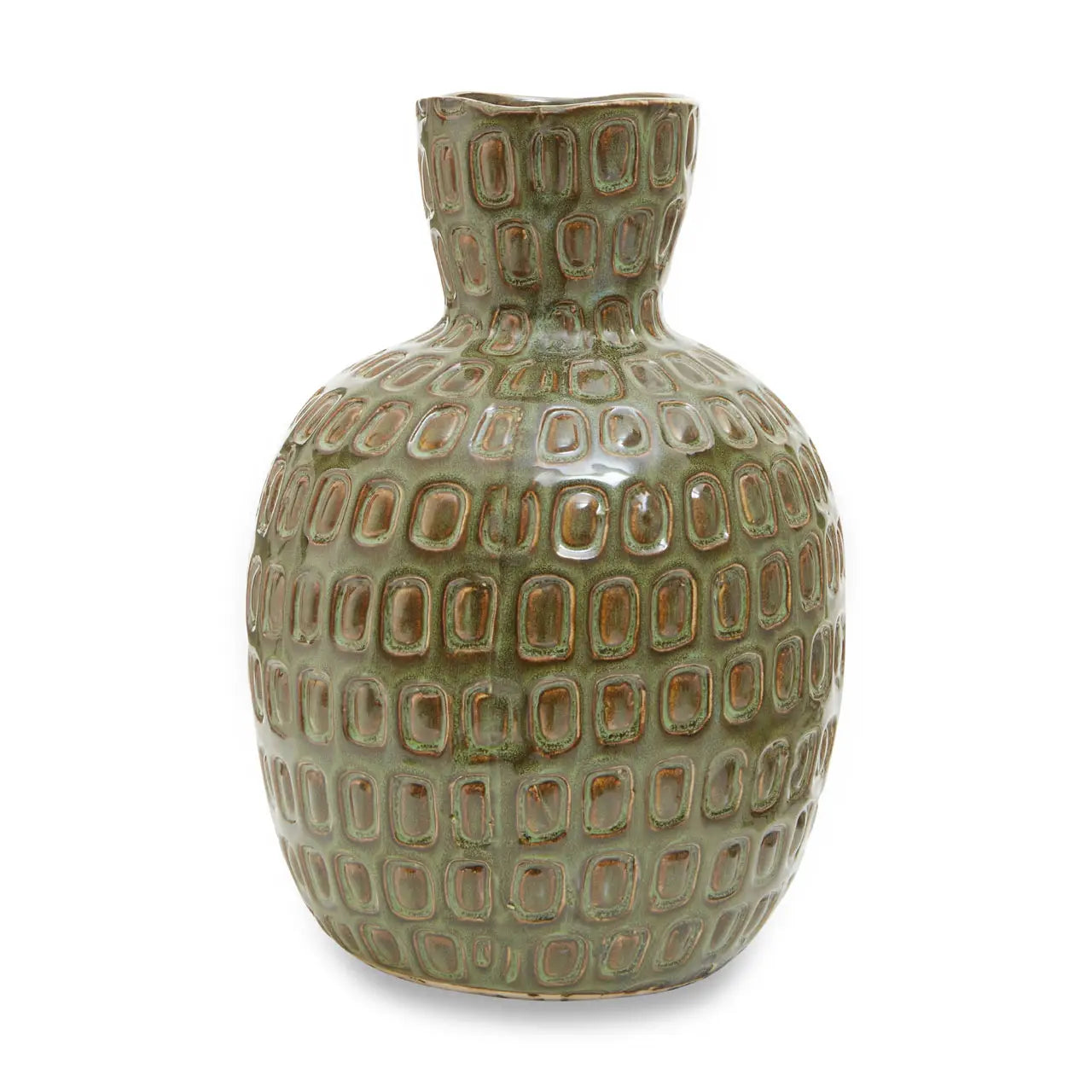 Borello Handcrafted Geometric Ceramic Vase | Large