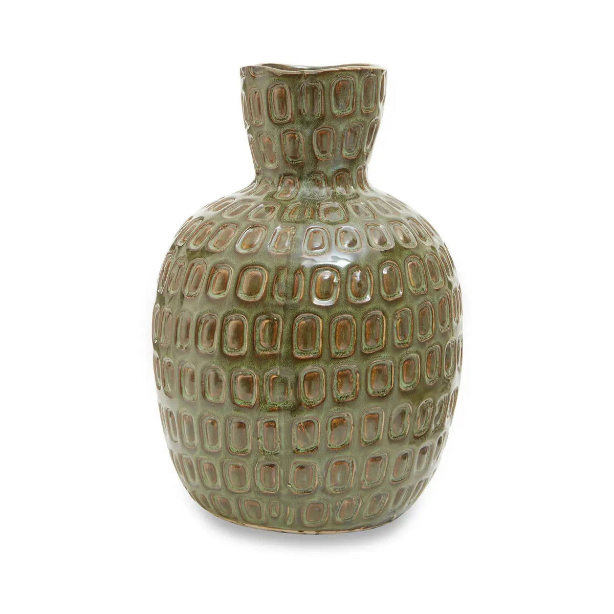 Borello Handcrafted Geometric Ceramic Vase | Large