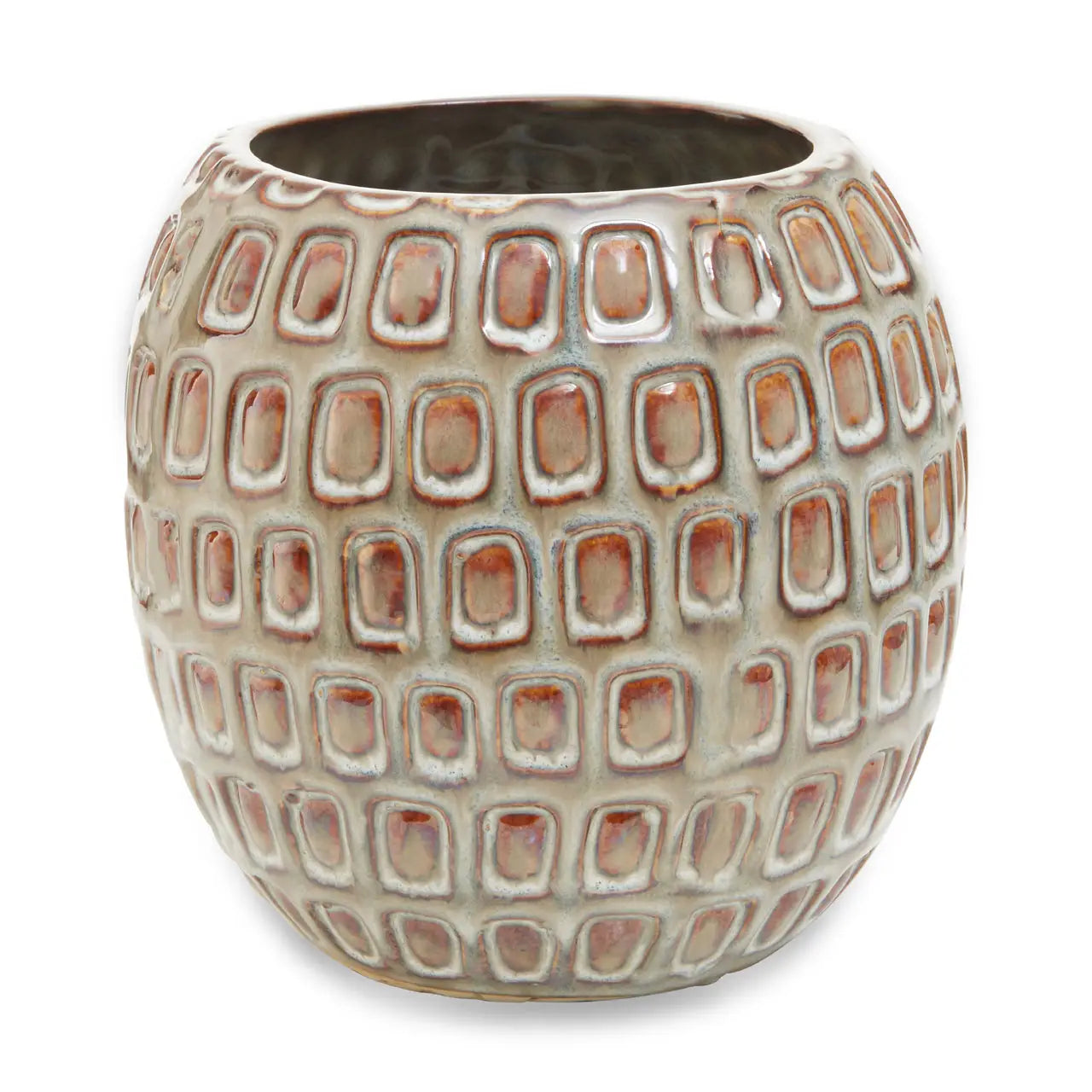 Borello Handcrafted Geometric Ceramic Planter | Small