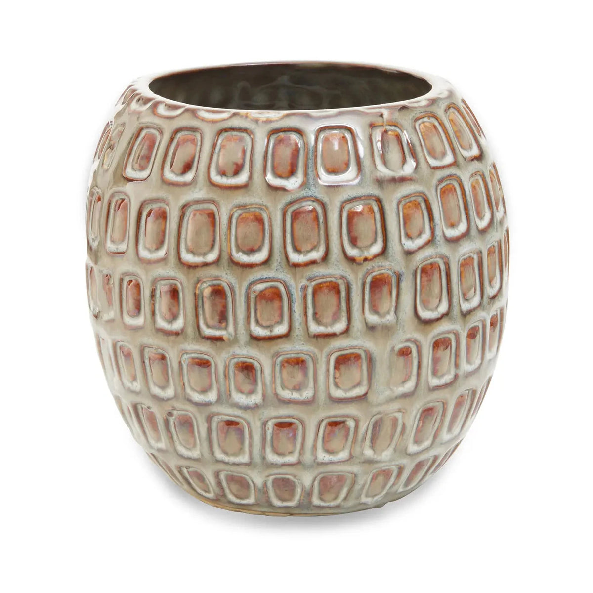Borello Handcrafted Geometric Ceramic Planter | Small