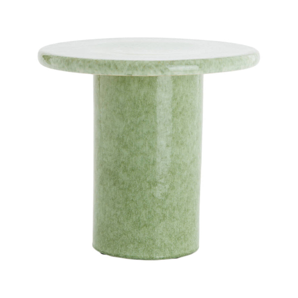 Tudo Mint Green Ceramic Round Side Table 35.5cm