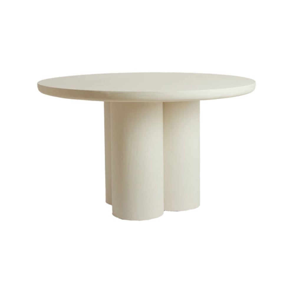 Mizuho Cream Wood Dining Table 130cm