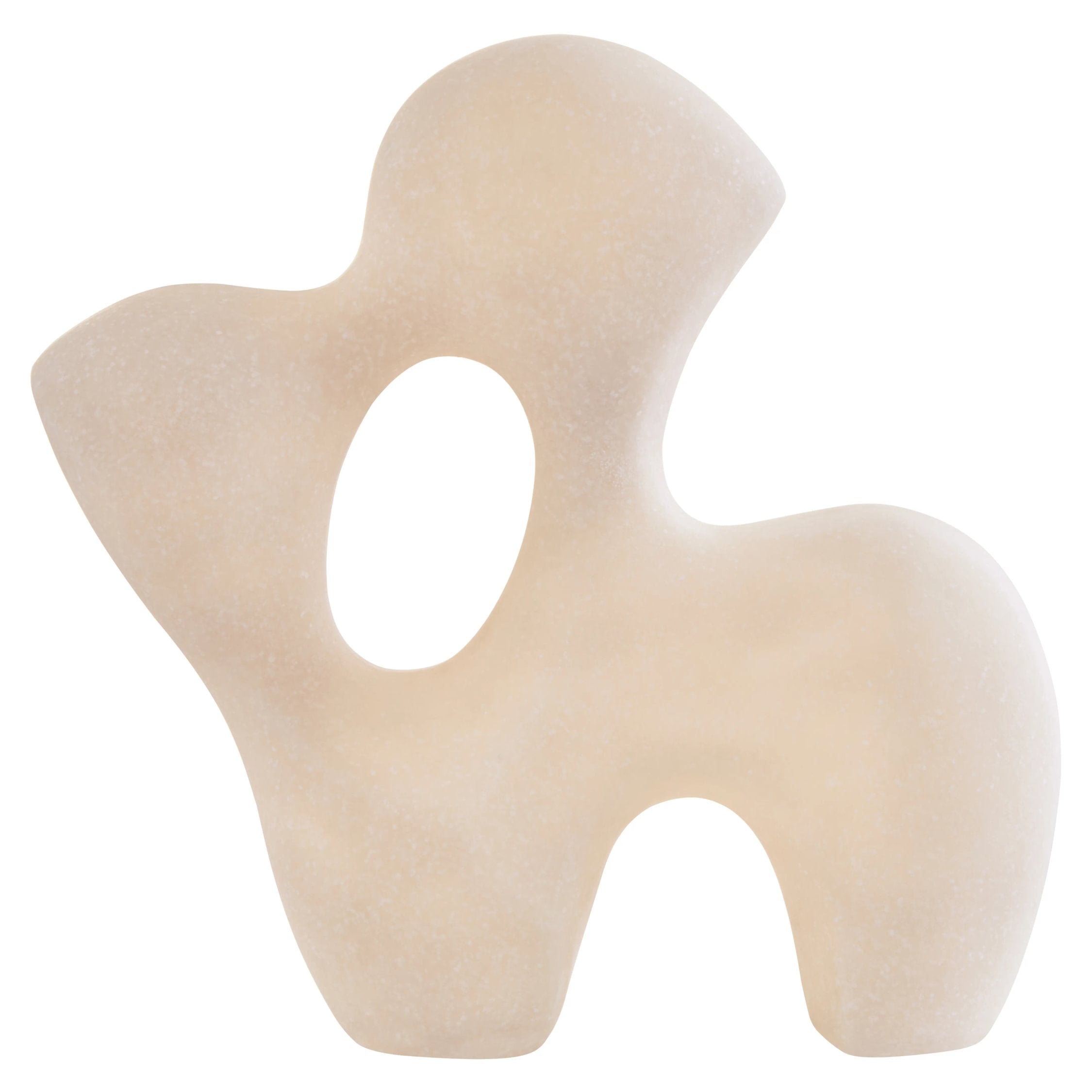 Forma White Marble Effect Organic Sculpture