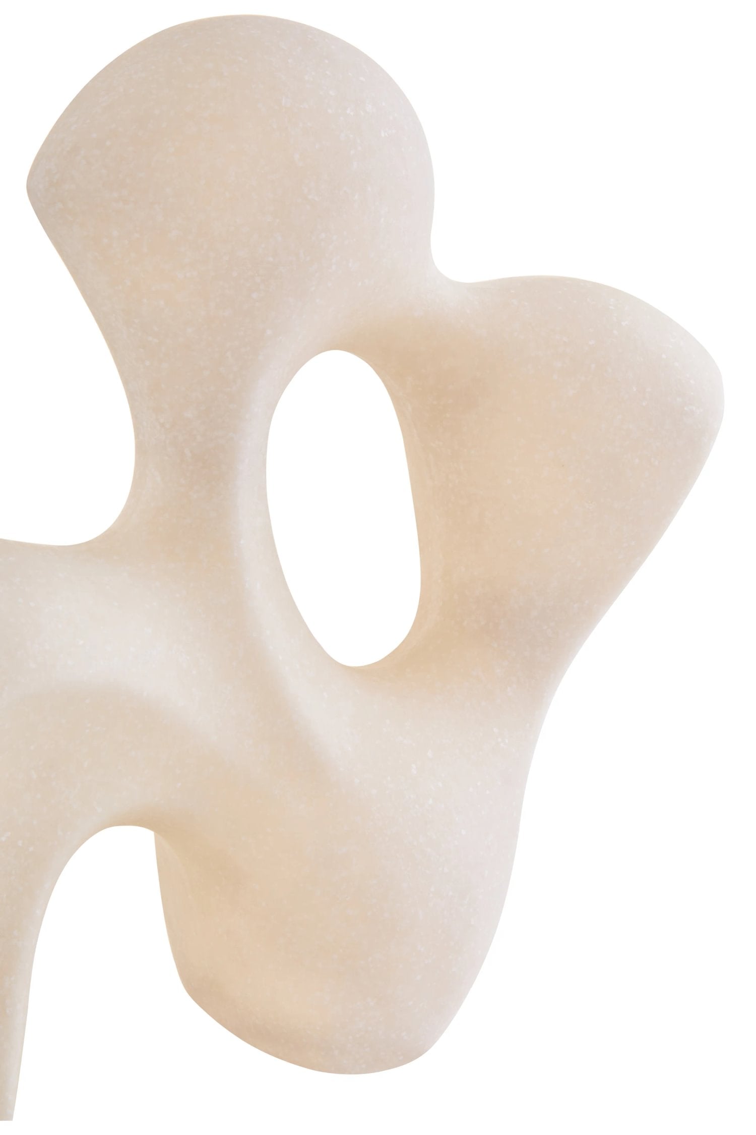 Forma White Marble Effect Organic Sculpture