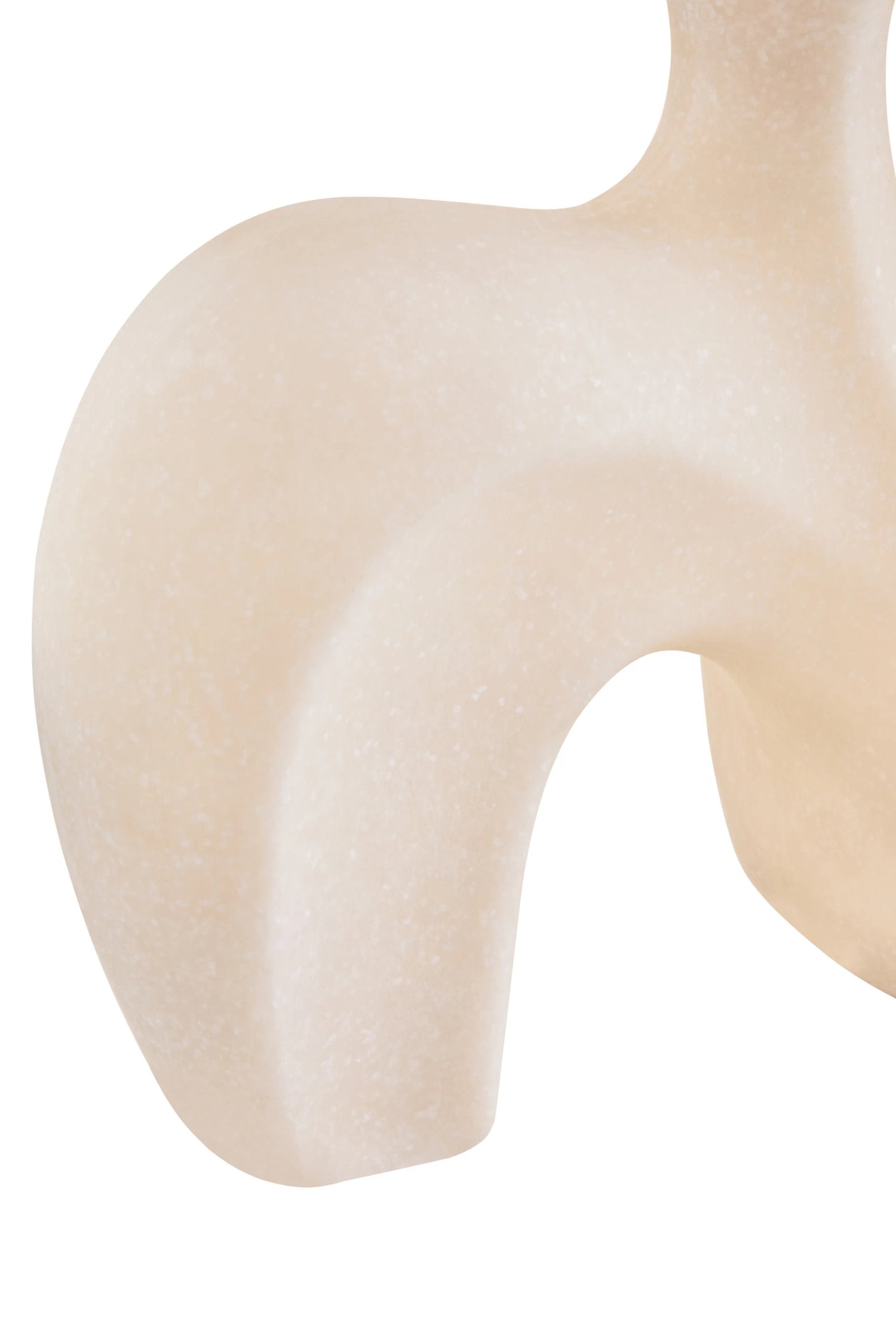 Forma White Marble Effect Organic Sculpture
