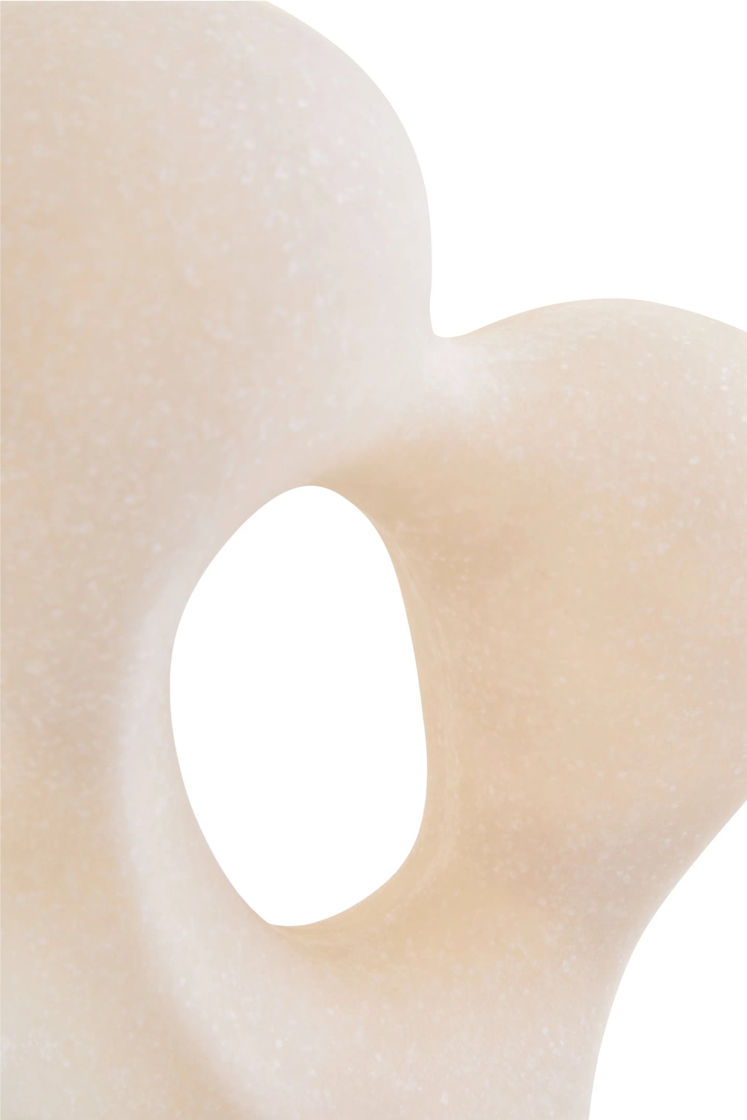Forma White Marble Effect Organic Sculpture