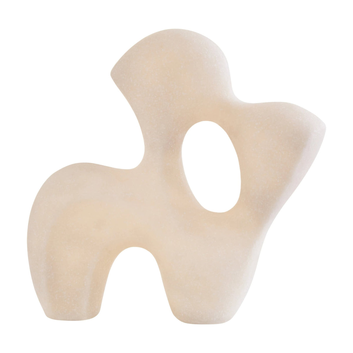 Forma White Marble Effect Organic Sculpture