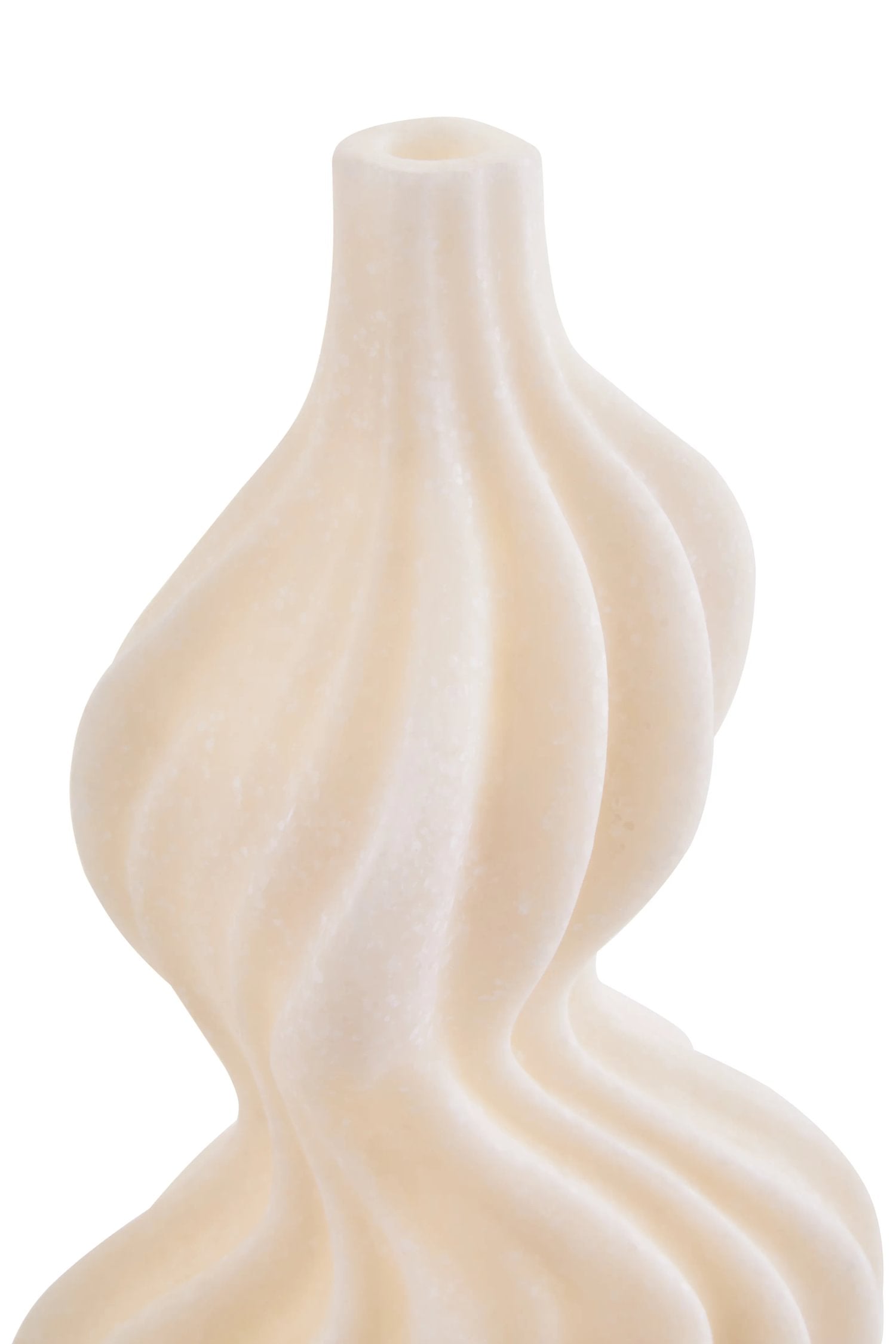 Forma White Marble Effect Organic Twist Vase