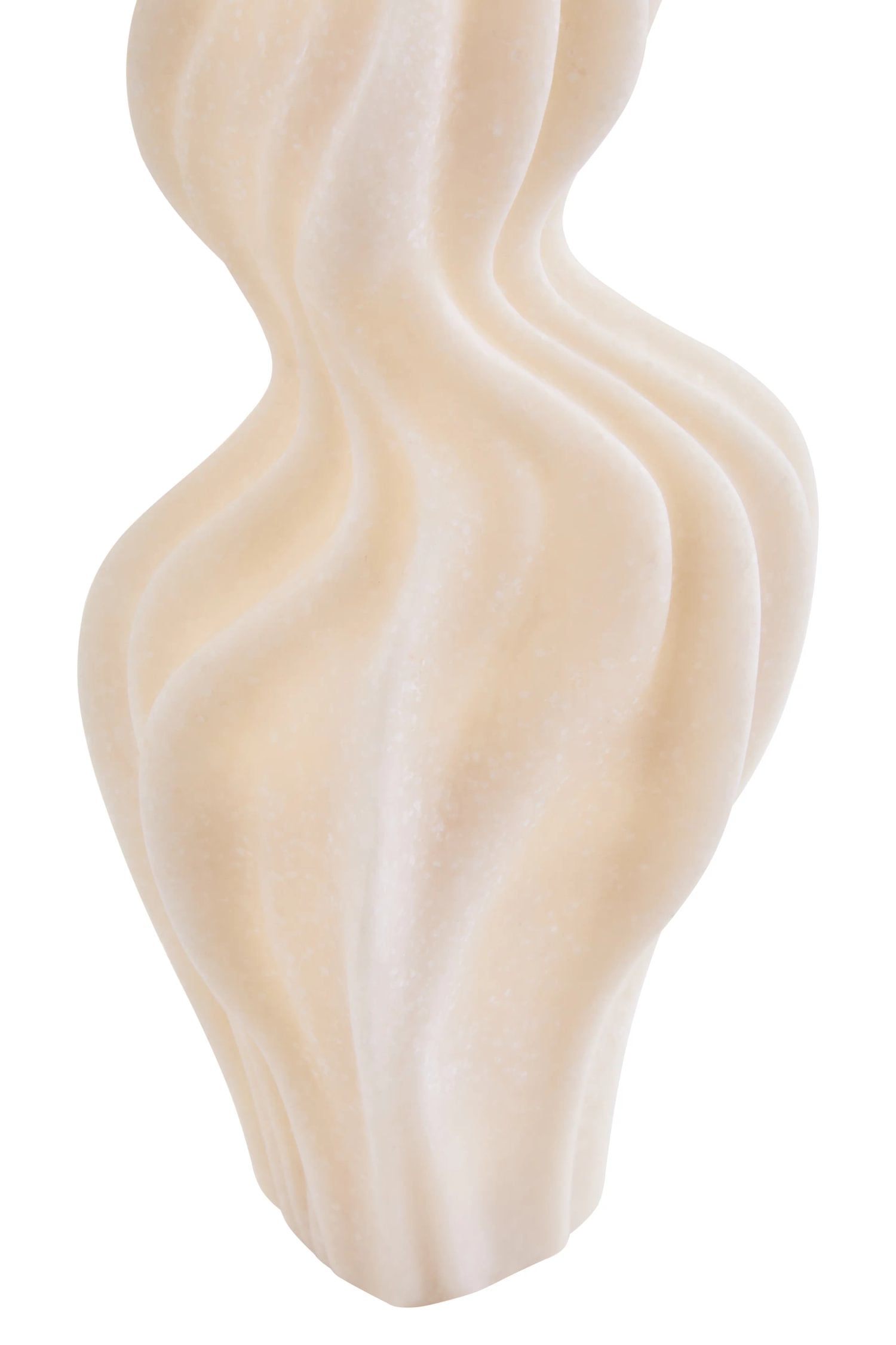 Forma White Marble Effect Organic Twist Vase
