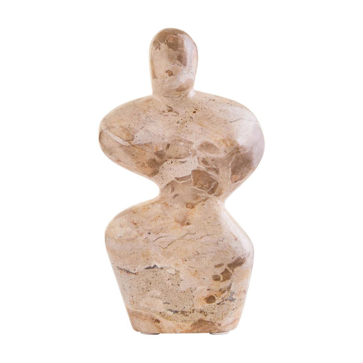 Cacao Chocolate Marble Abstract Sculpture