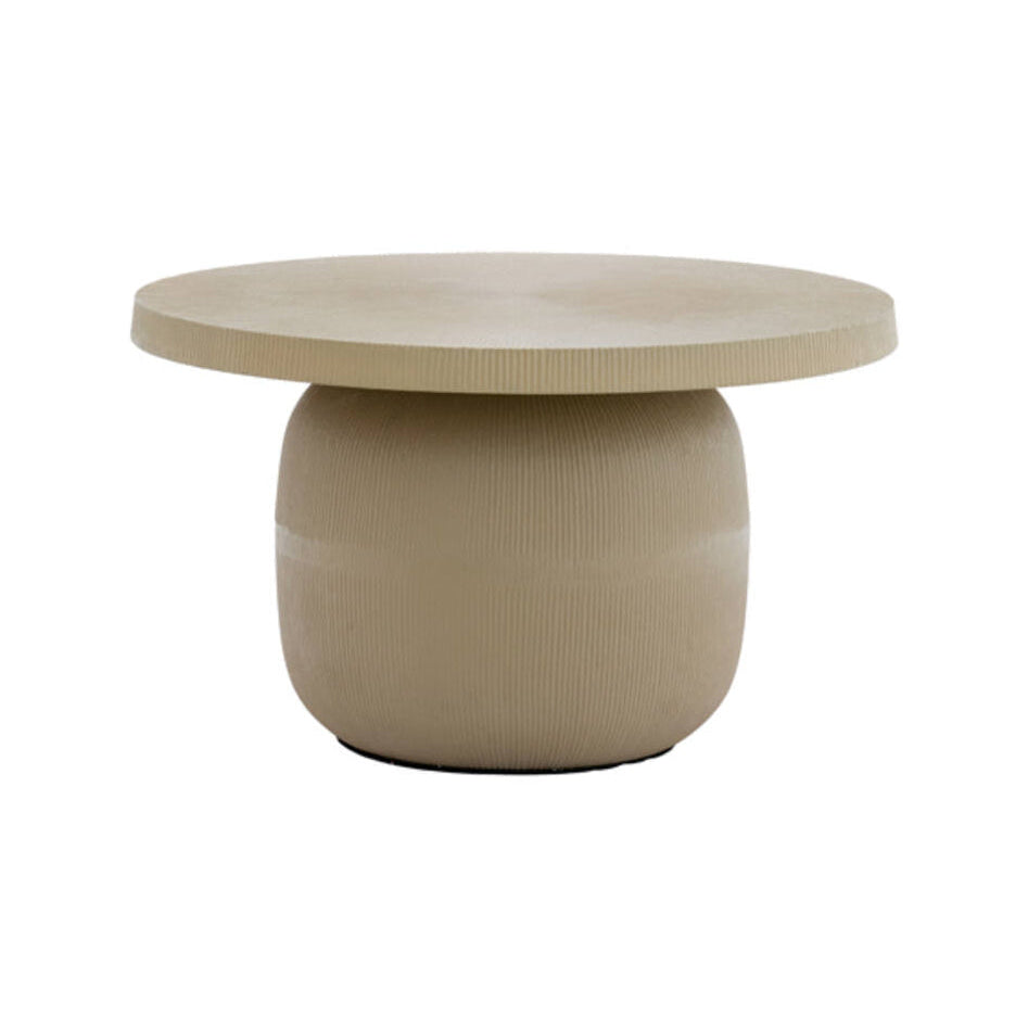 Tigran Matt Sand Metal Round Coffee Table 59cm