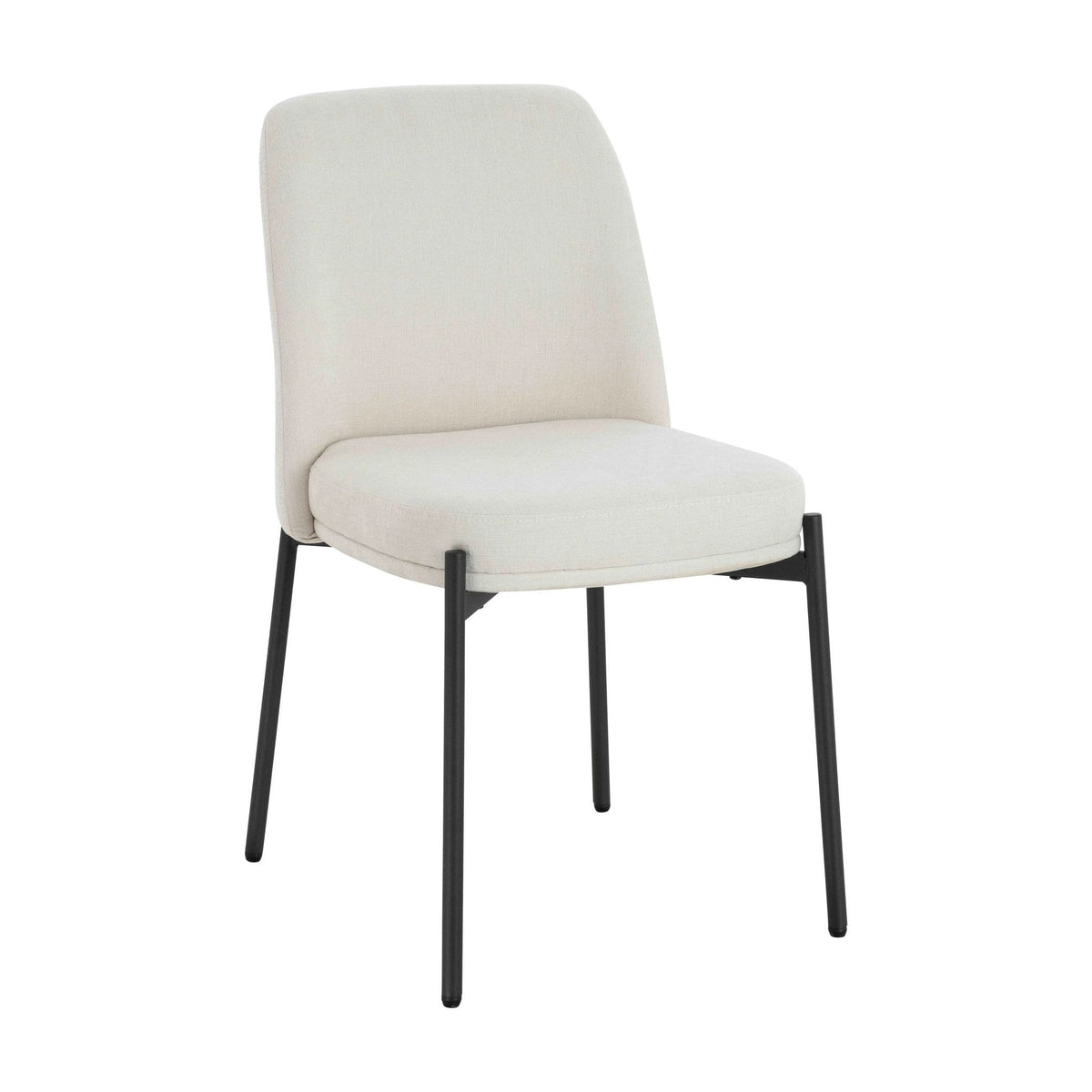 Set of 2 Henley Light Beige Chenille Dining Chairs