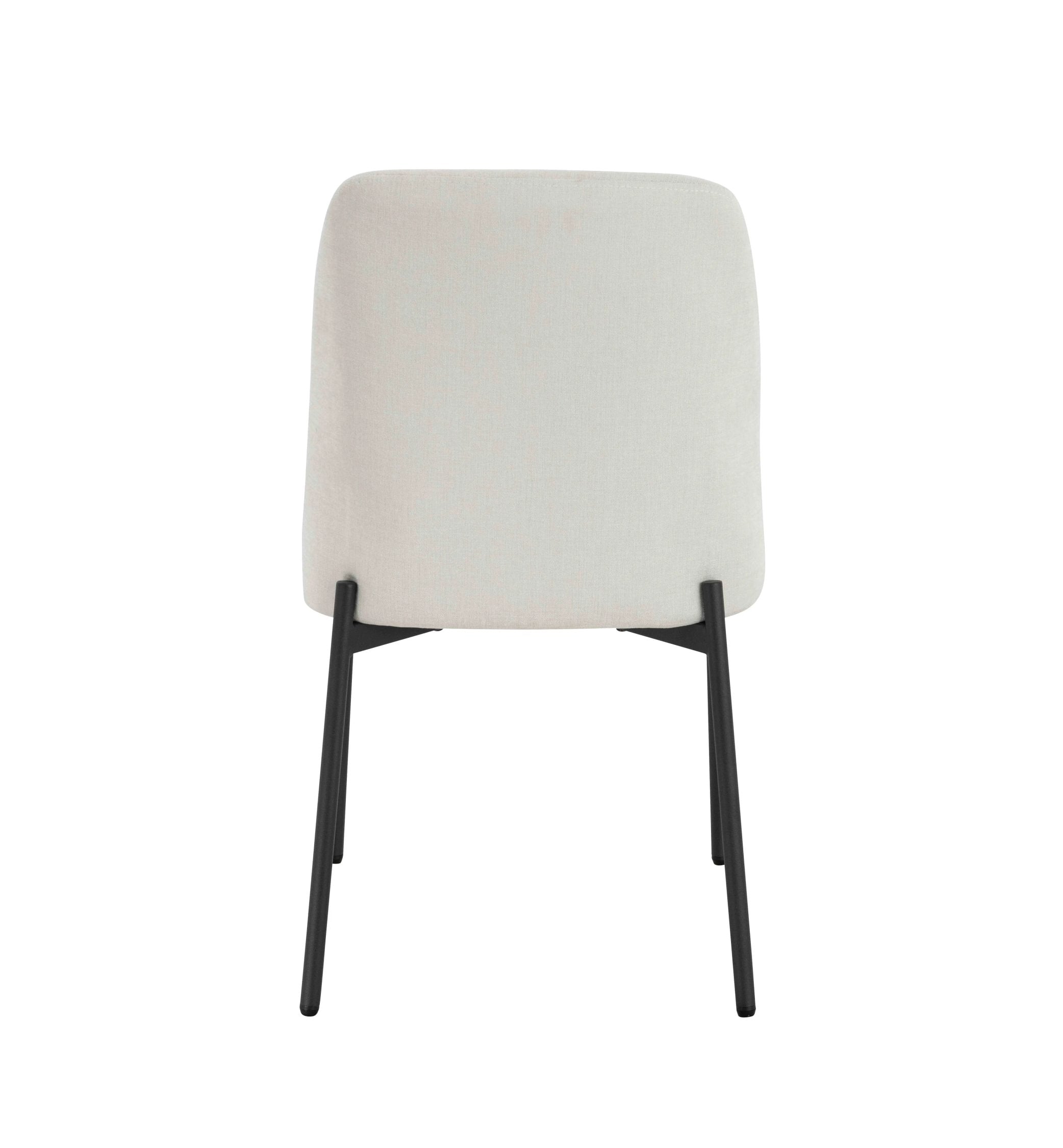 Set of 2 Henley Light Beige Chenille Dining Chairs