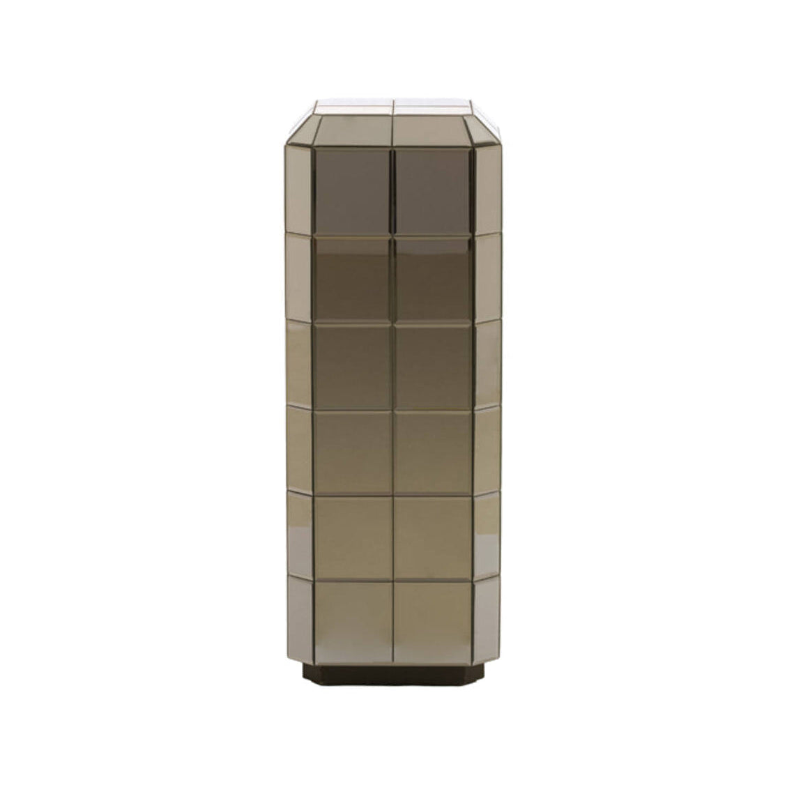 Luciano Brown Glass Plinth 80cm