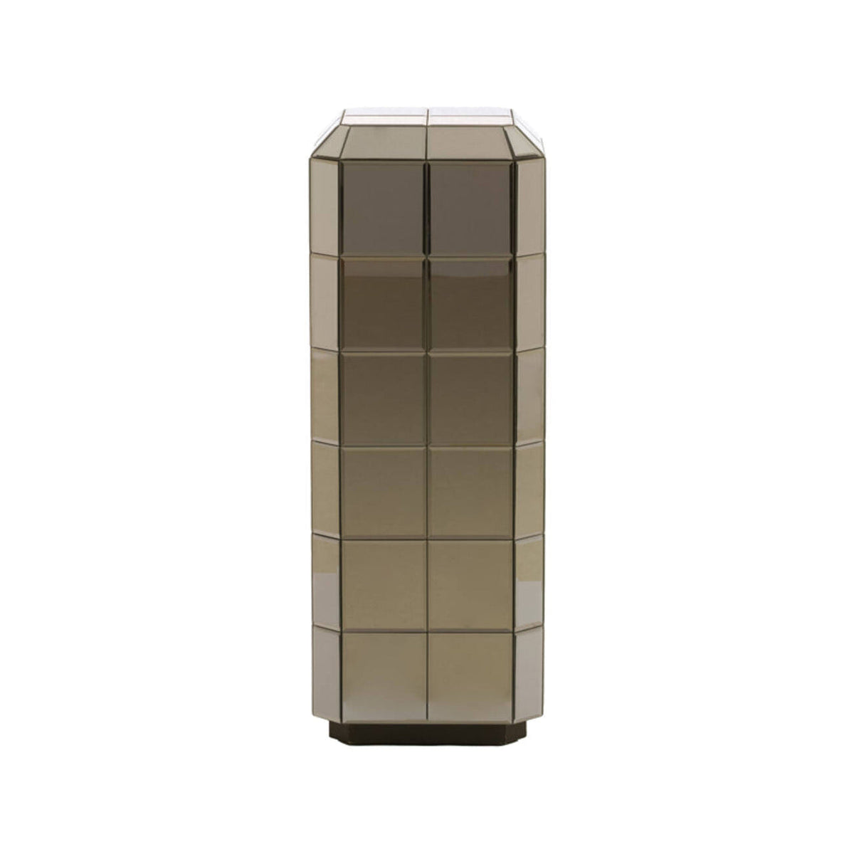 Luciano Brown Glass Plinth 100cm
