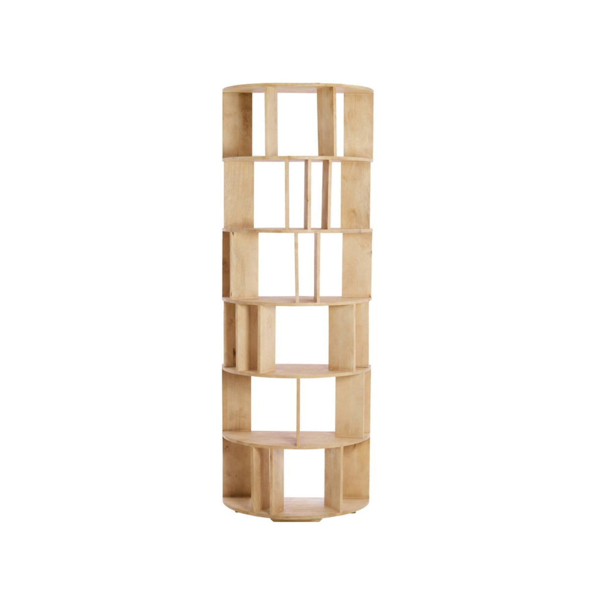 Limpya Matt Natural Wood Open Wall Cabinet