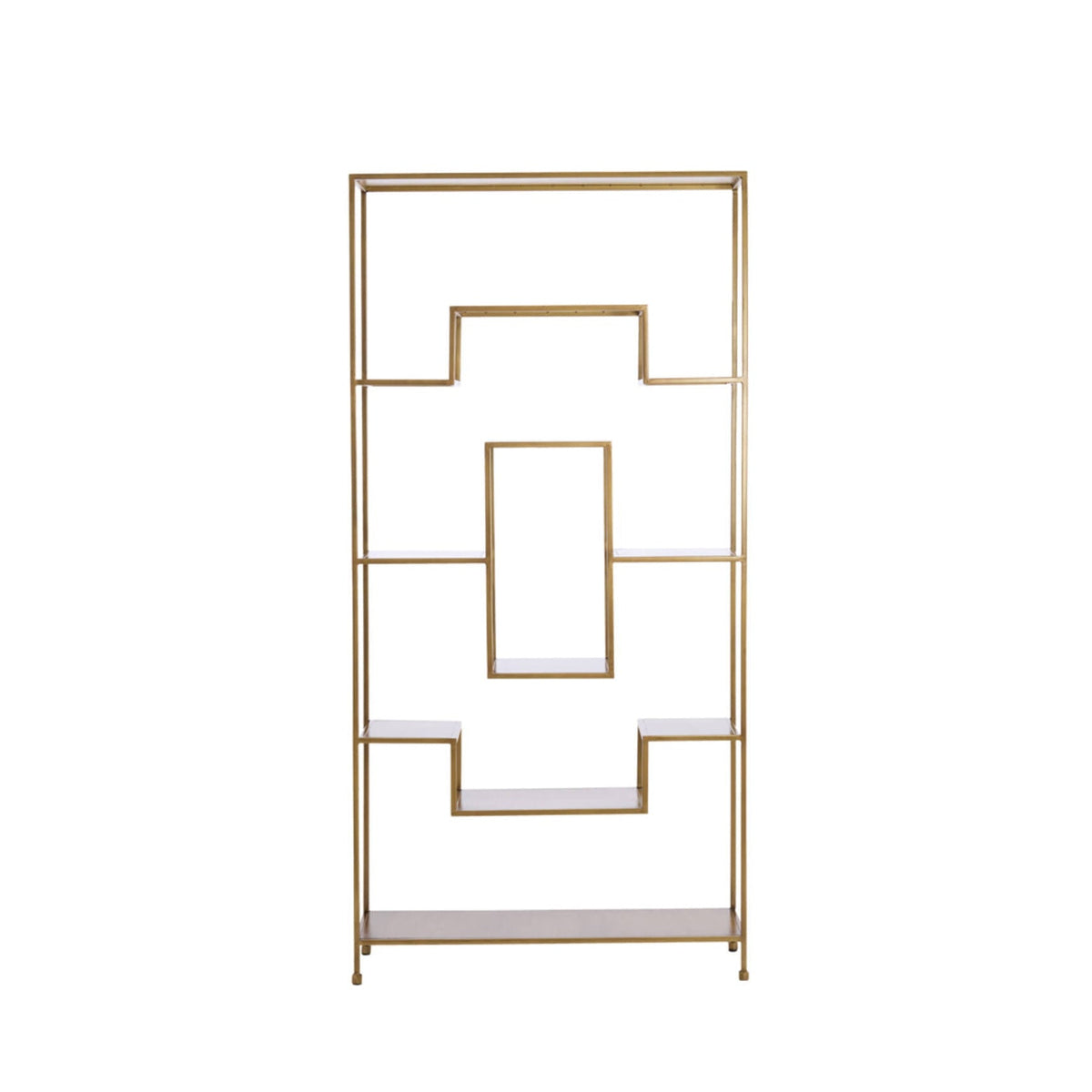 Rezina Antique Bronze Metal Open Display Unit