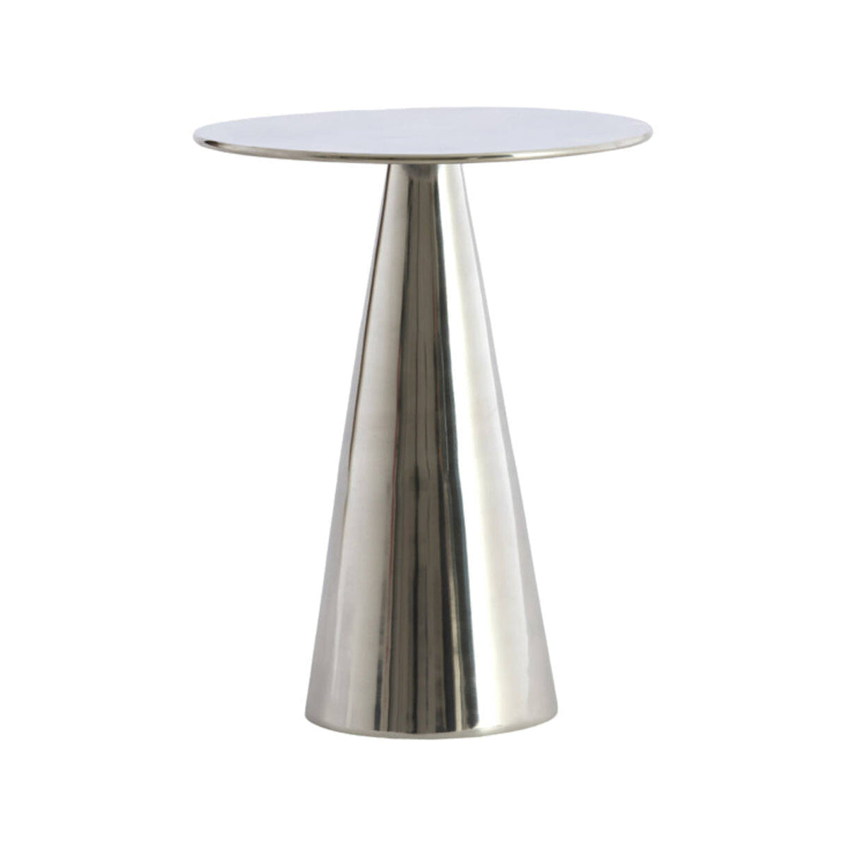 Leova Nickel Metal Round Side Table 45cm