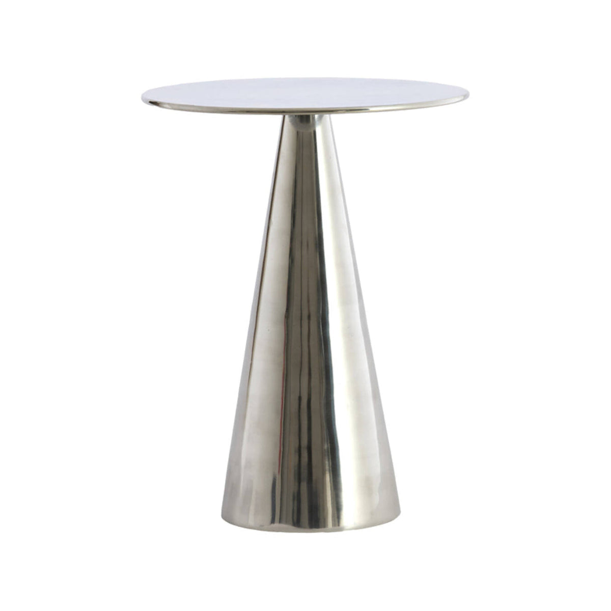 Leova Nickel Metal Round Side Table 51cm