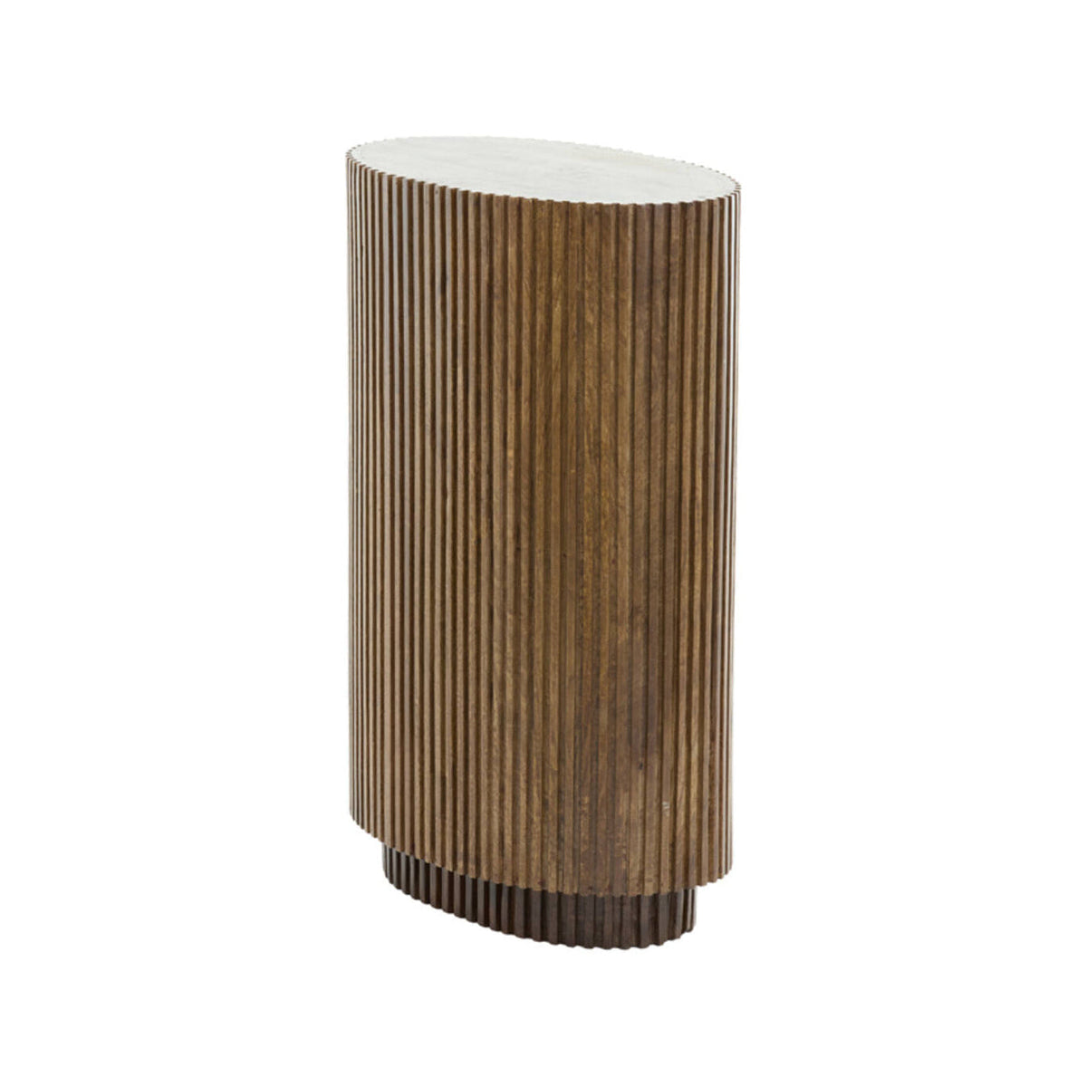 Dumosi Dark Brown Wood Plinth 80cm