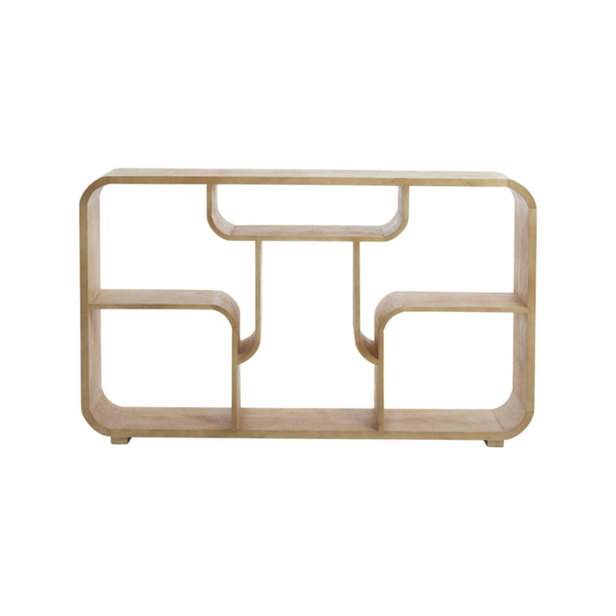 Labare Matt Natural Wood Open Display Unit 82cm