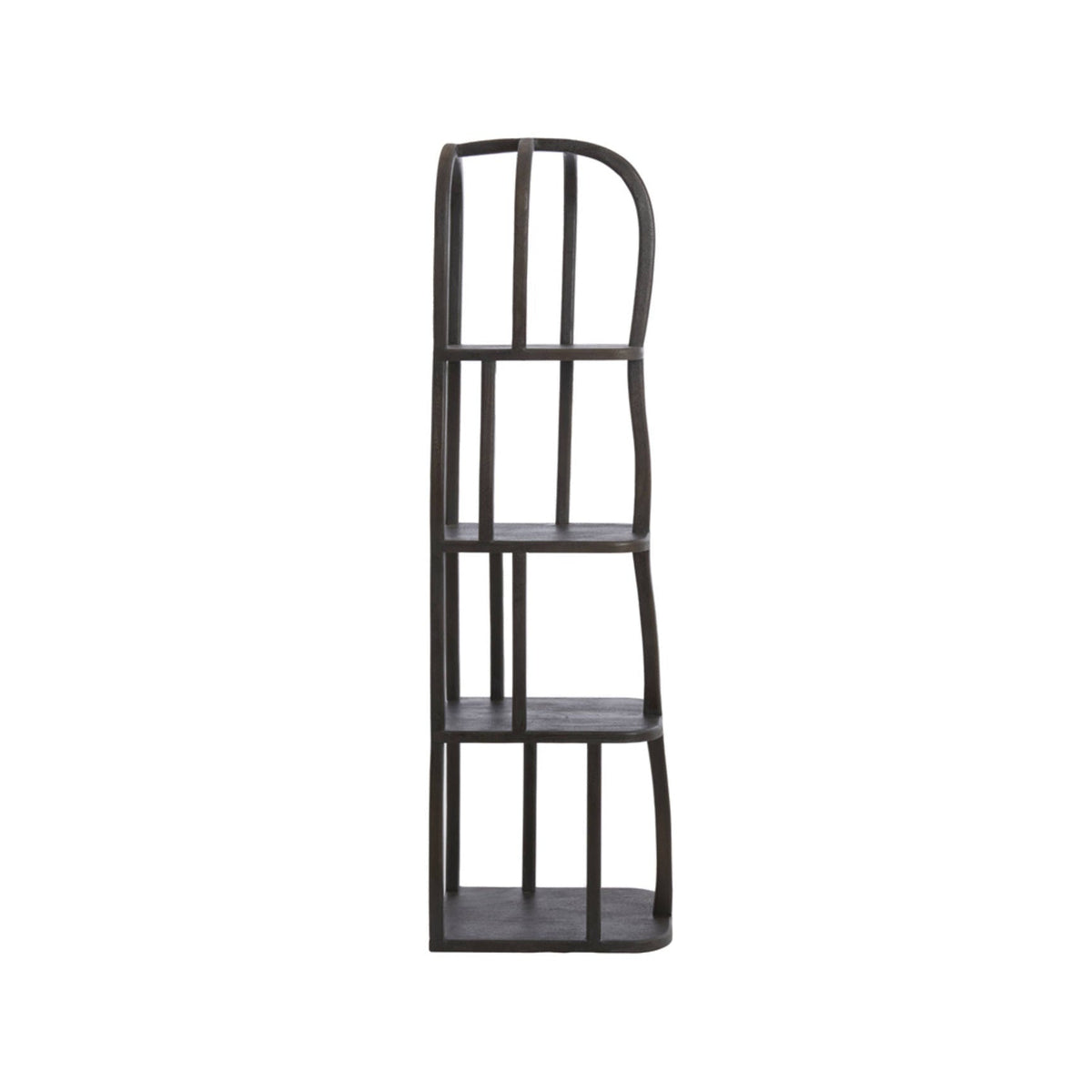 Lowe Matt Dark Russet Wood Open Display Unit
