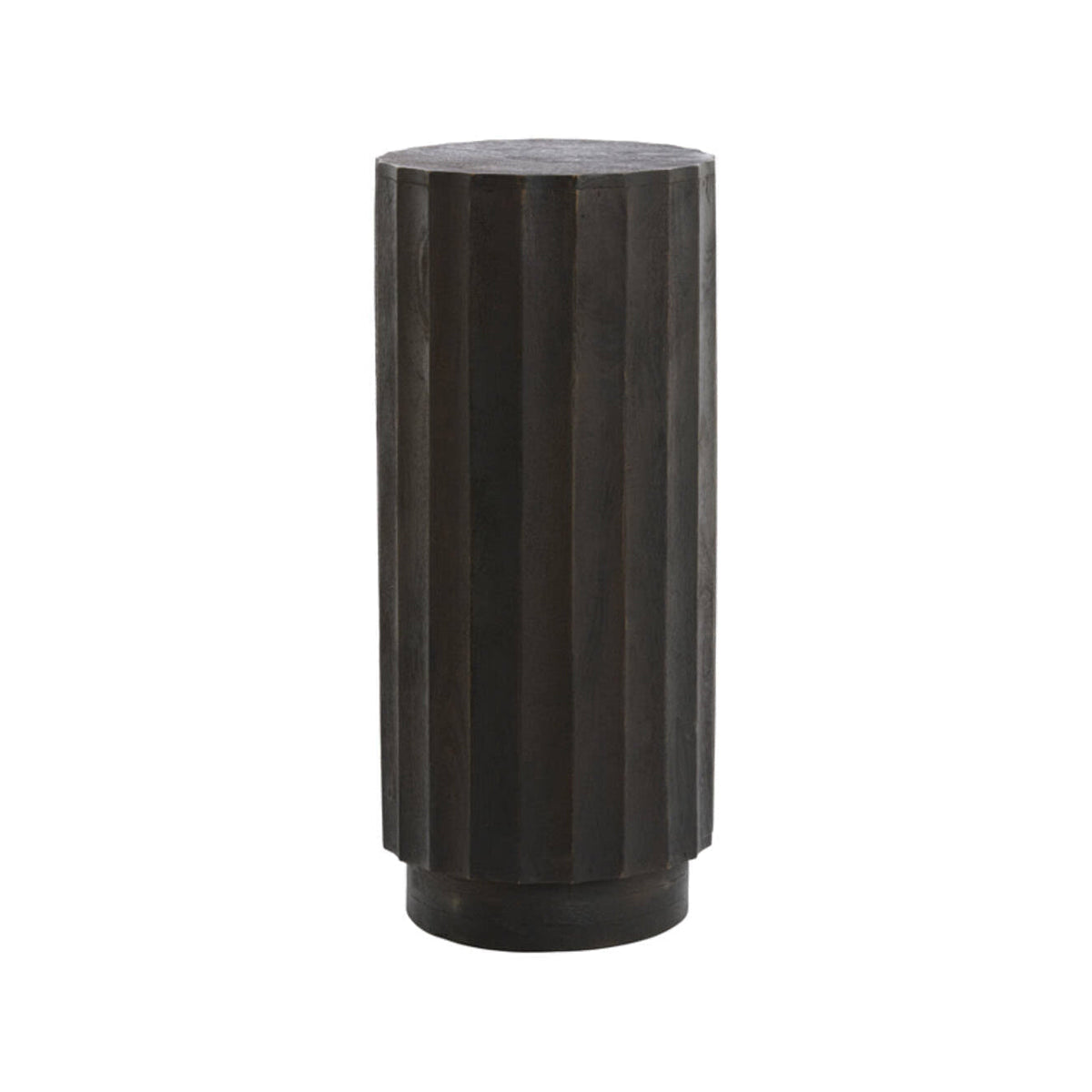 Ellena Matt Dark Russet Wood Plinth 80cm