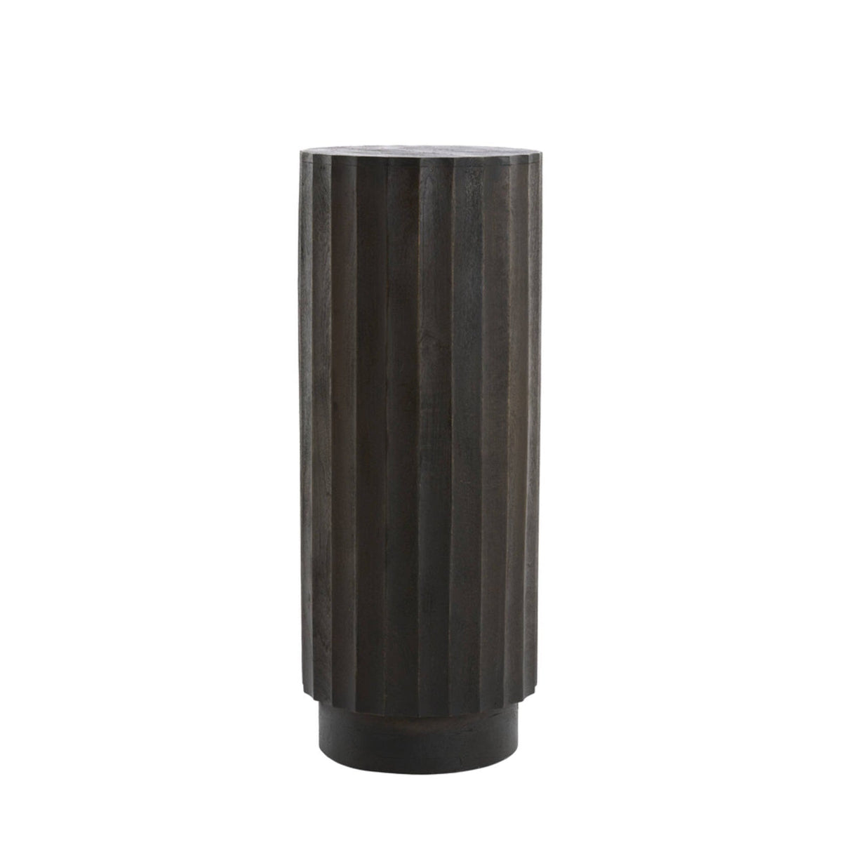 Ellena Matt Dark Russet Wood Plinth 100cm