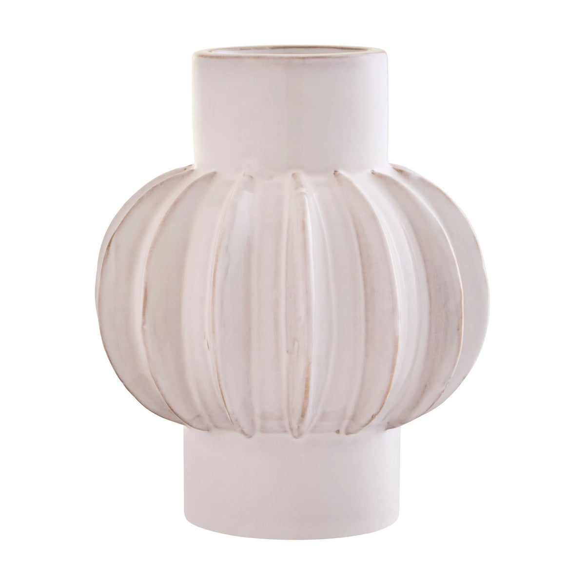 Pebble Cream Stoneware Bubble Vase
