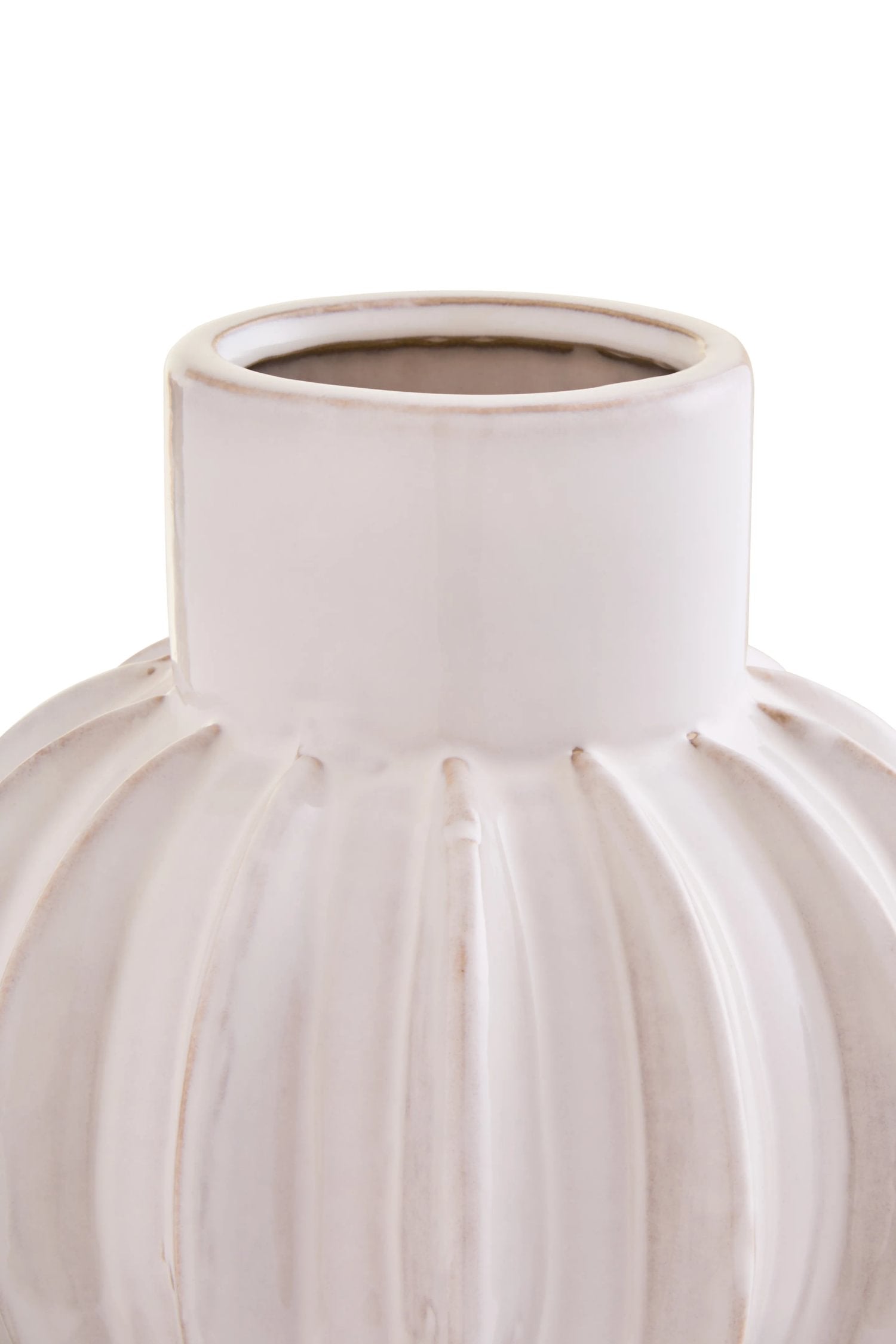 Pebble Cream Stoneware Bubble Vase