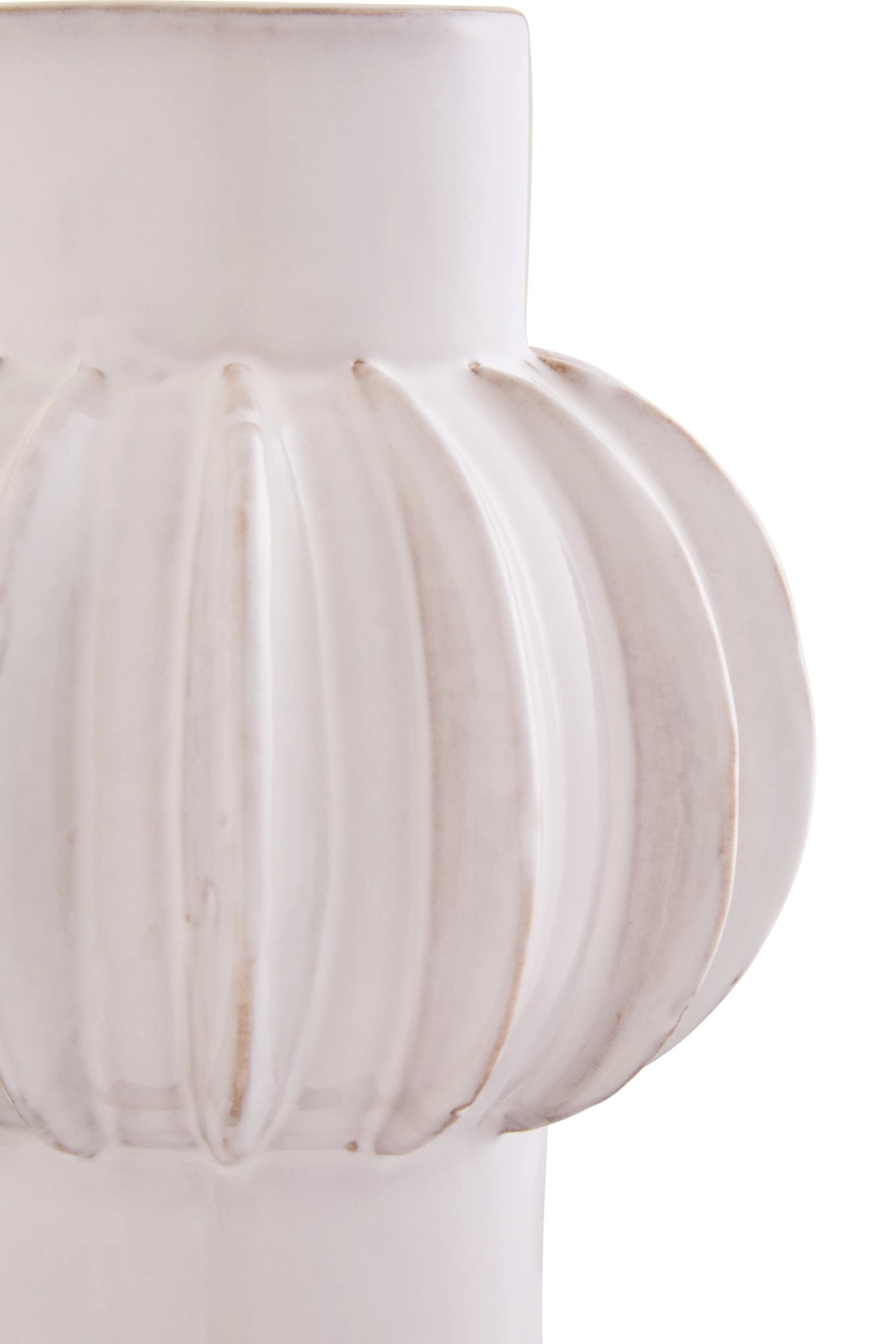 Pebble Cream Stoneware Bubble Vase