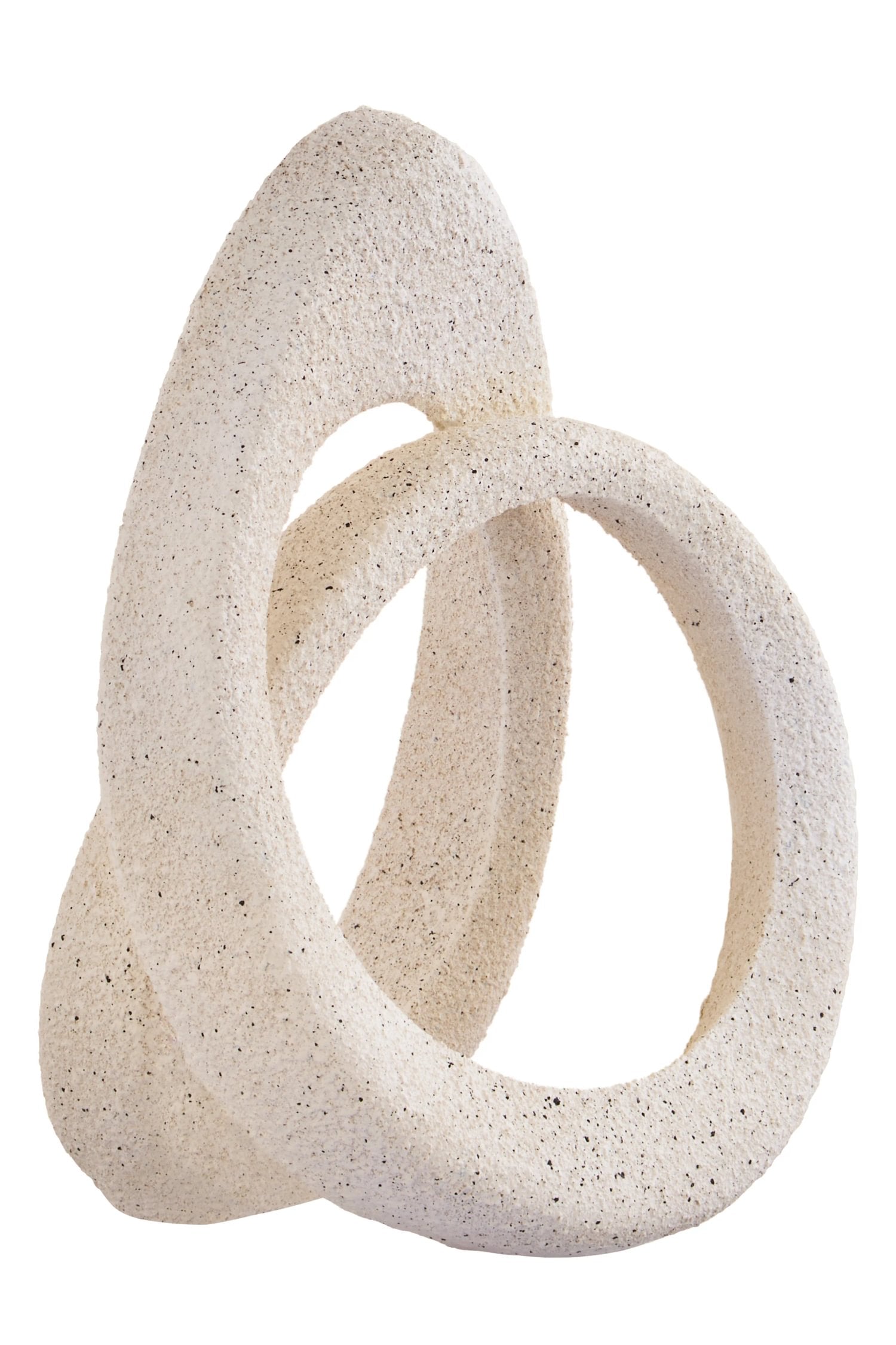 Forma Cream Textured Loop Sculpture