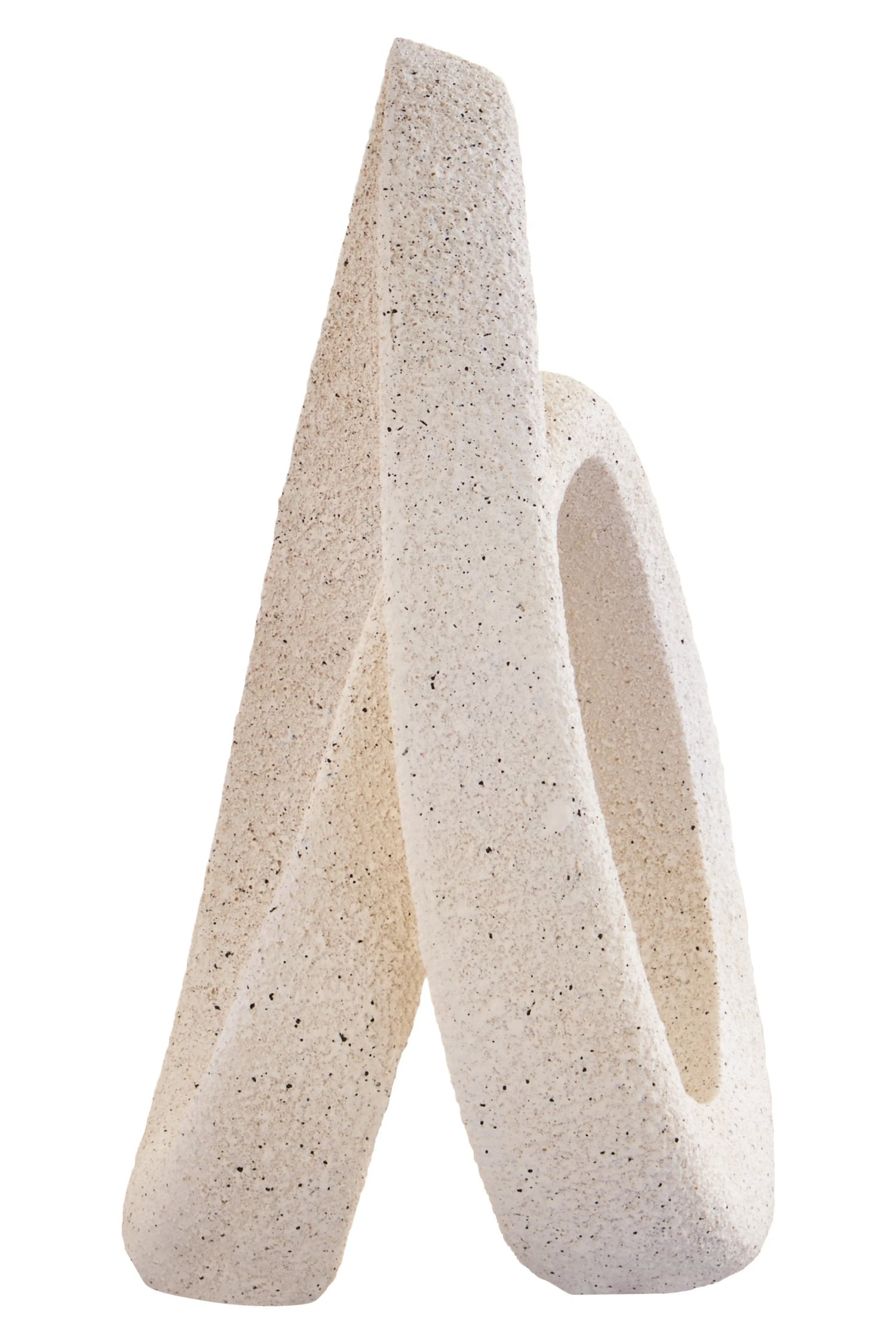Forma Cream Textured Loop Sculpture